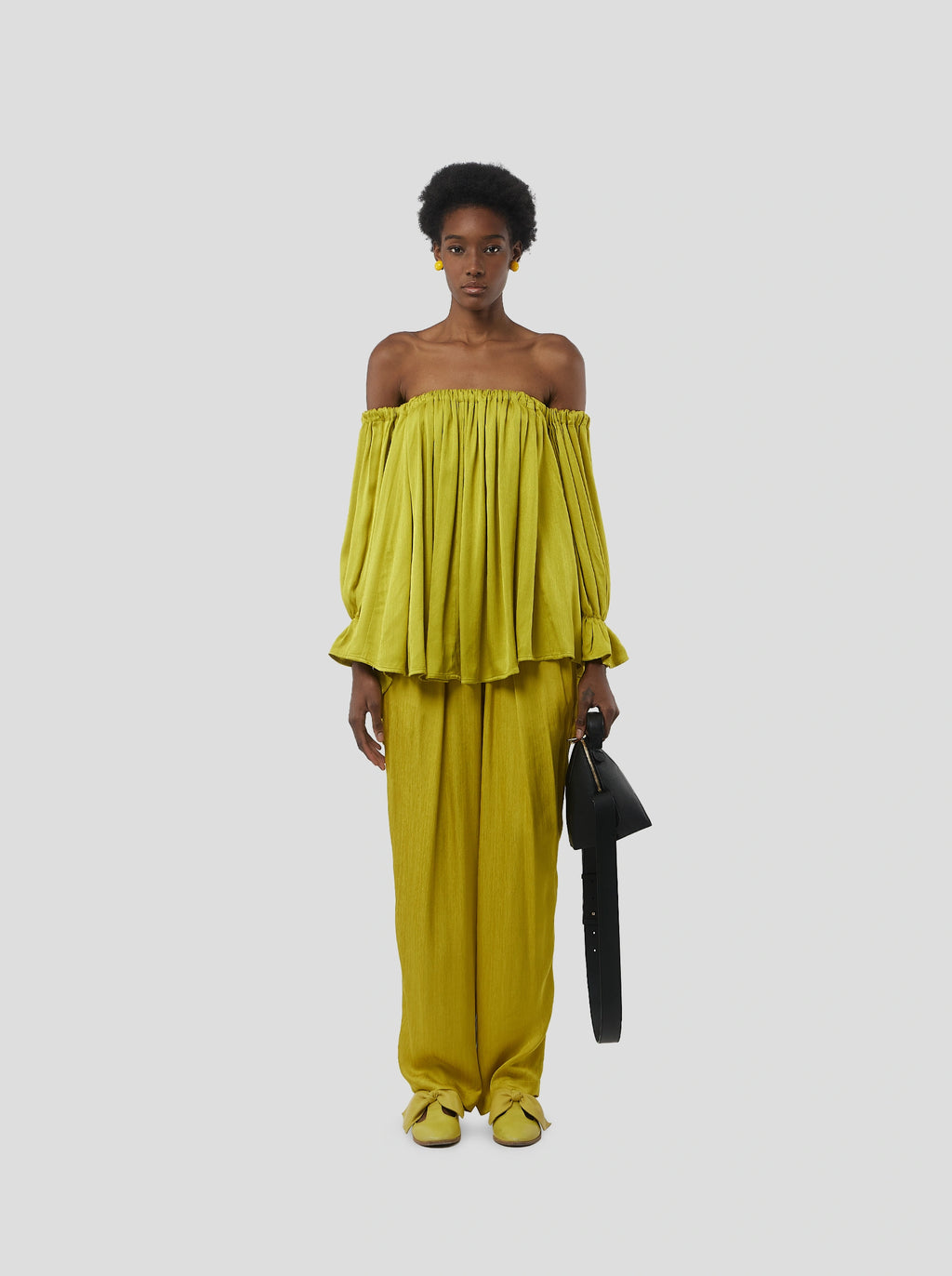 Saki Linen Like Wide Pants main image 1