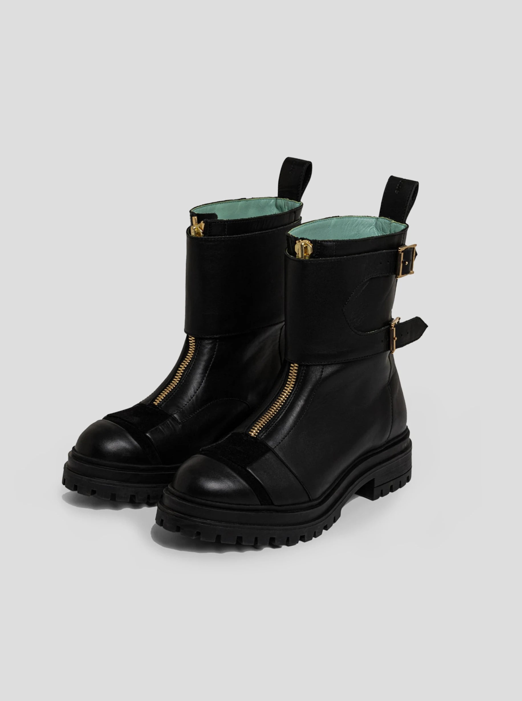 Women’s Woodstock Rangers Boots in Black Leather