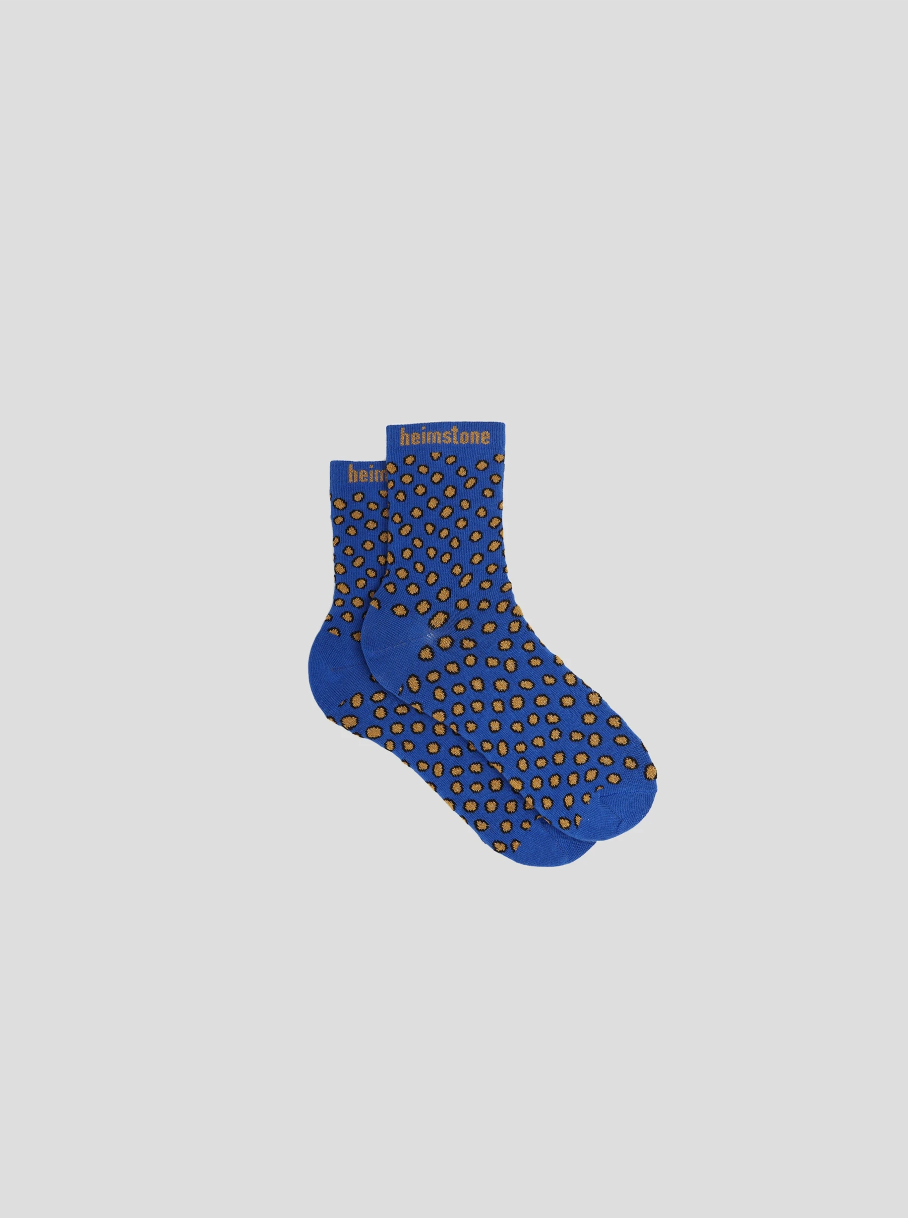 Ankle socks in navy blue Messy Dots