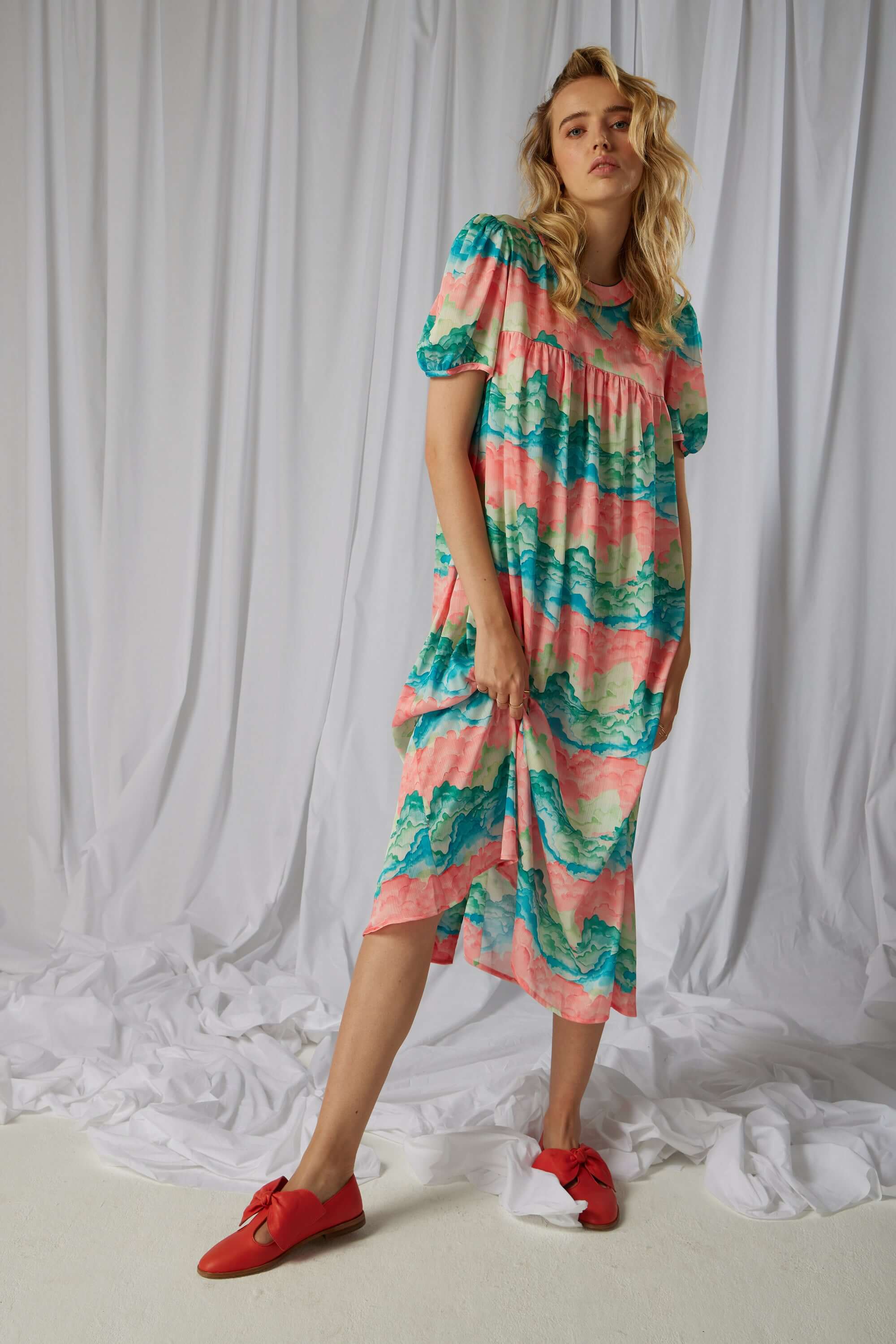 Gaya dress in Nuit Blanche print