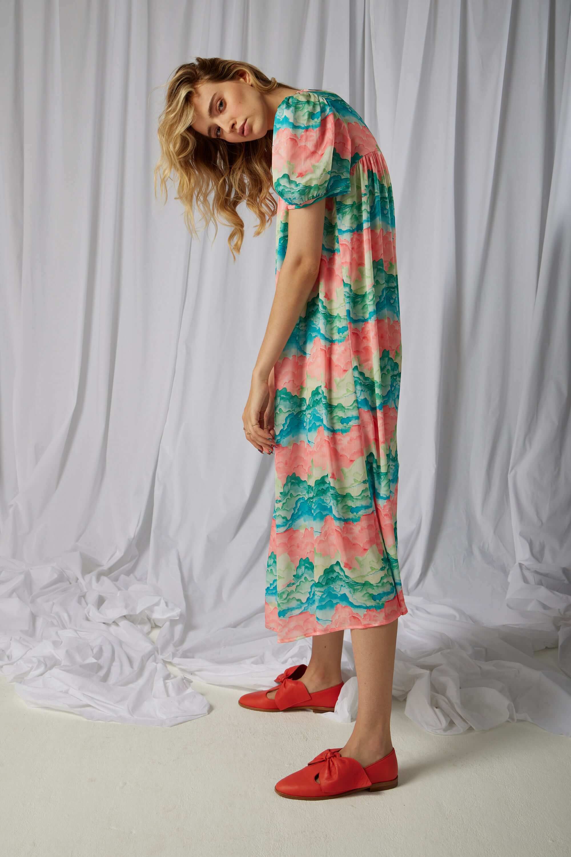 Gaya dress in Nuit Blanche print