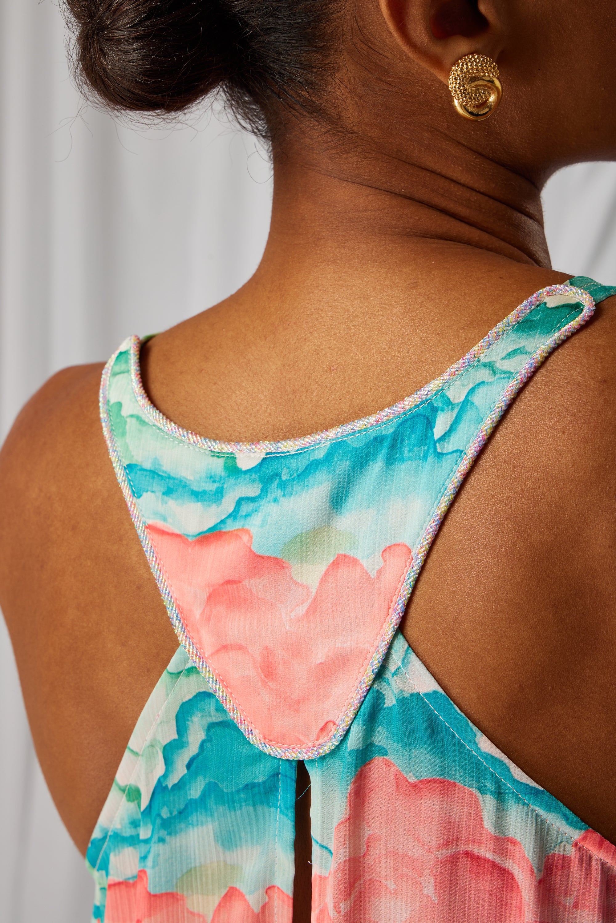 Java dress in Nuit Blanche print