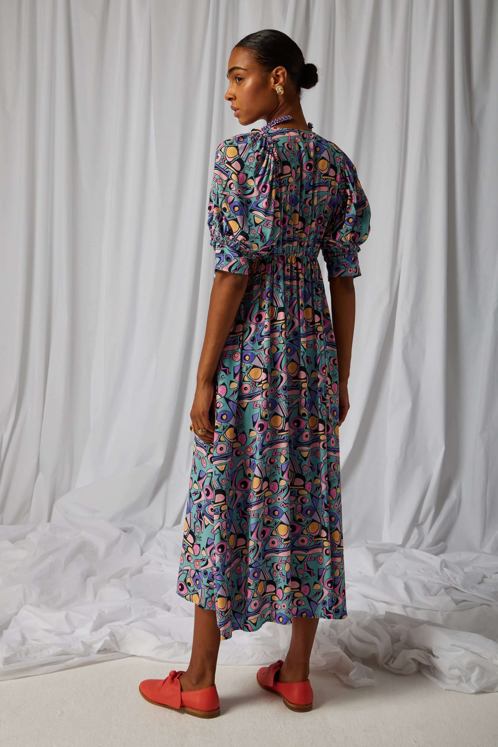 Jim dress in Miami Factory print