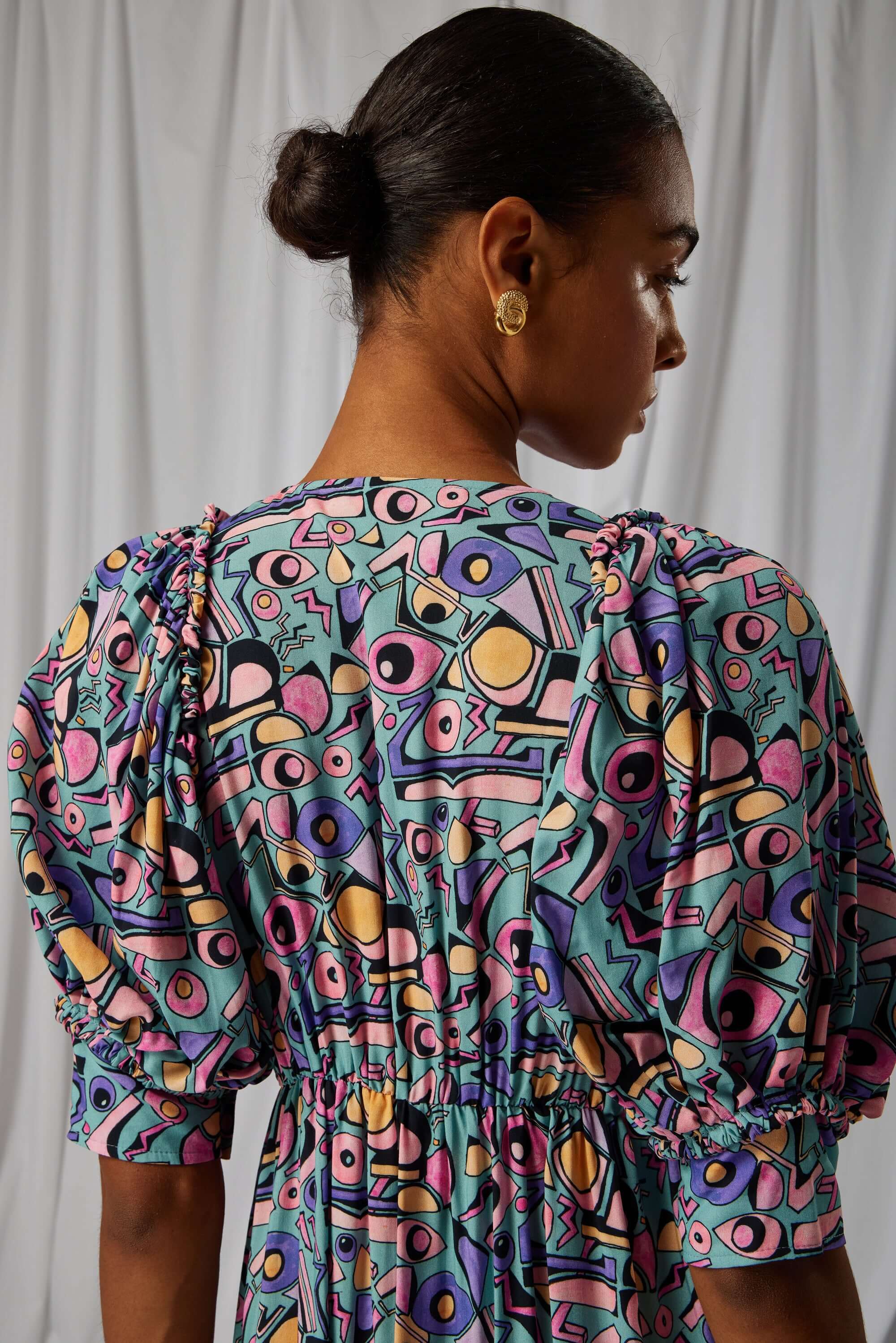Jim dress in Miami Factory print