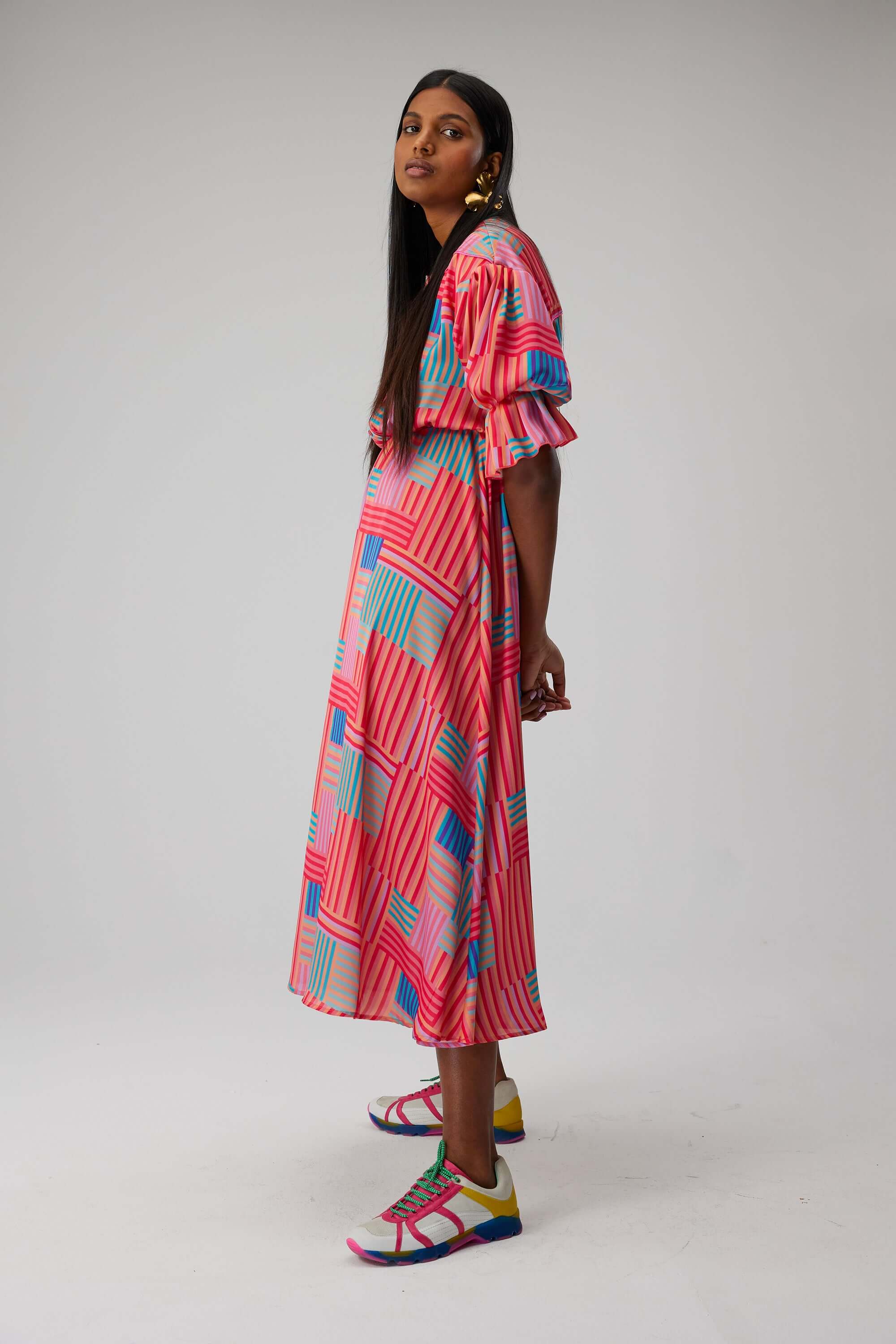 Soma dress in Strike print