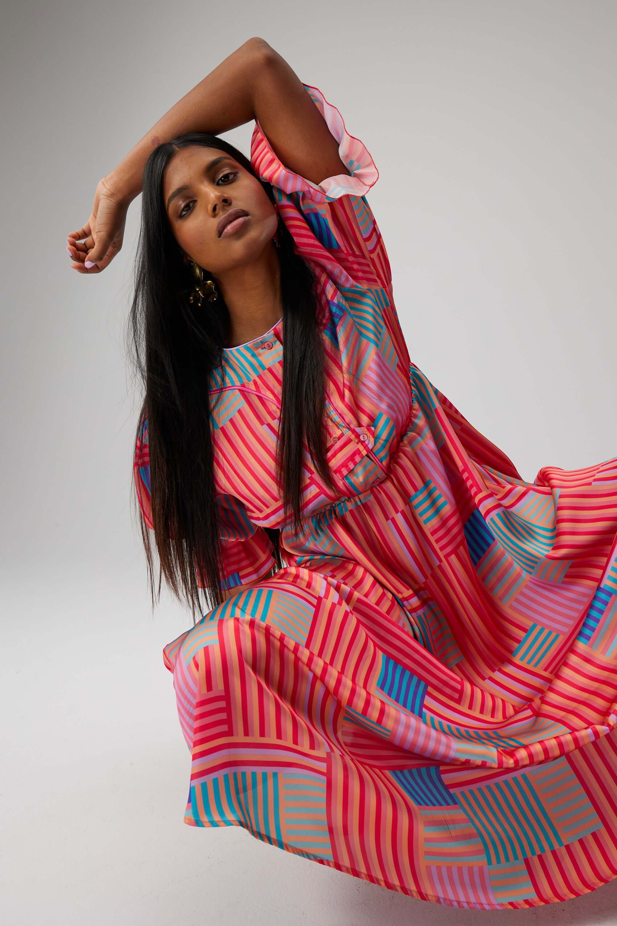Soma dress in Strike print
