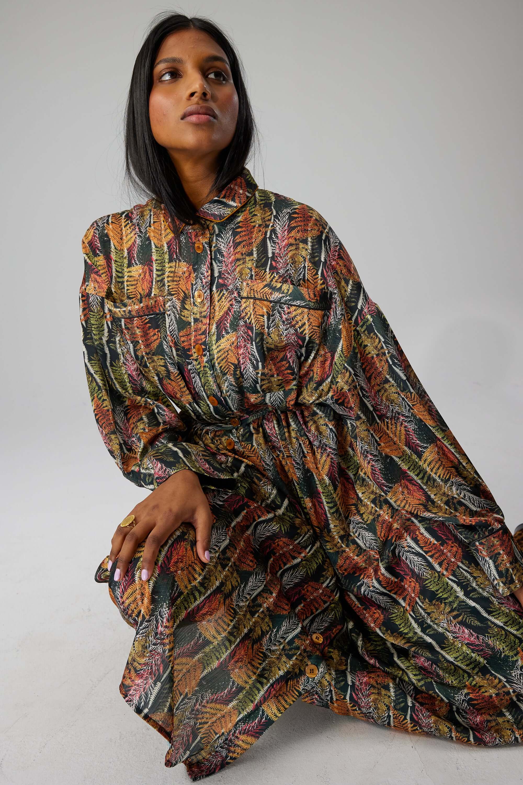 Astrée shirt in Fern print
