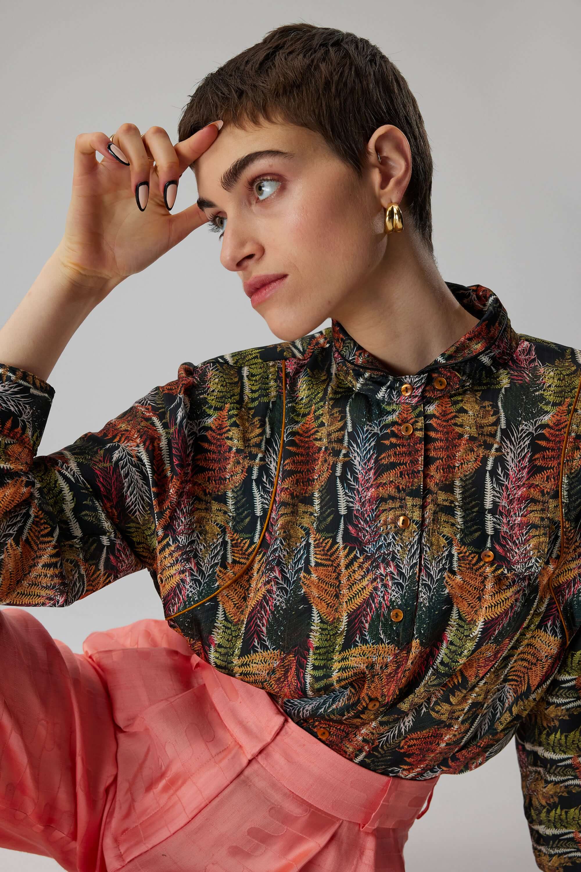 Chemise Tokyo en imprimé Fern