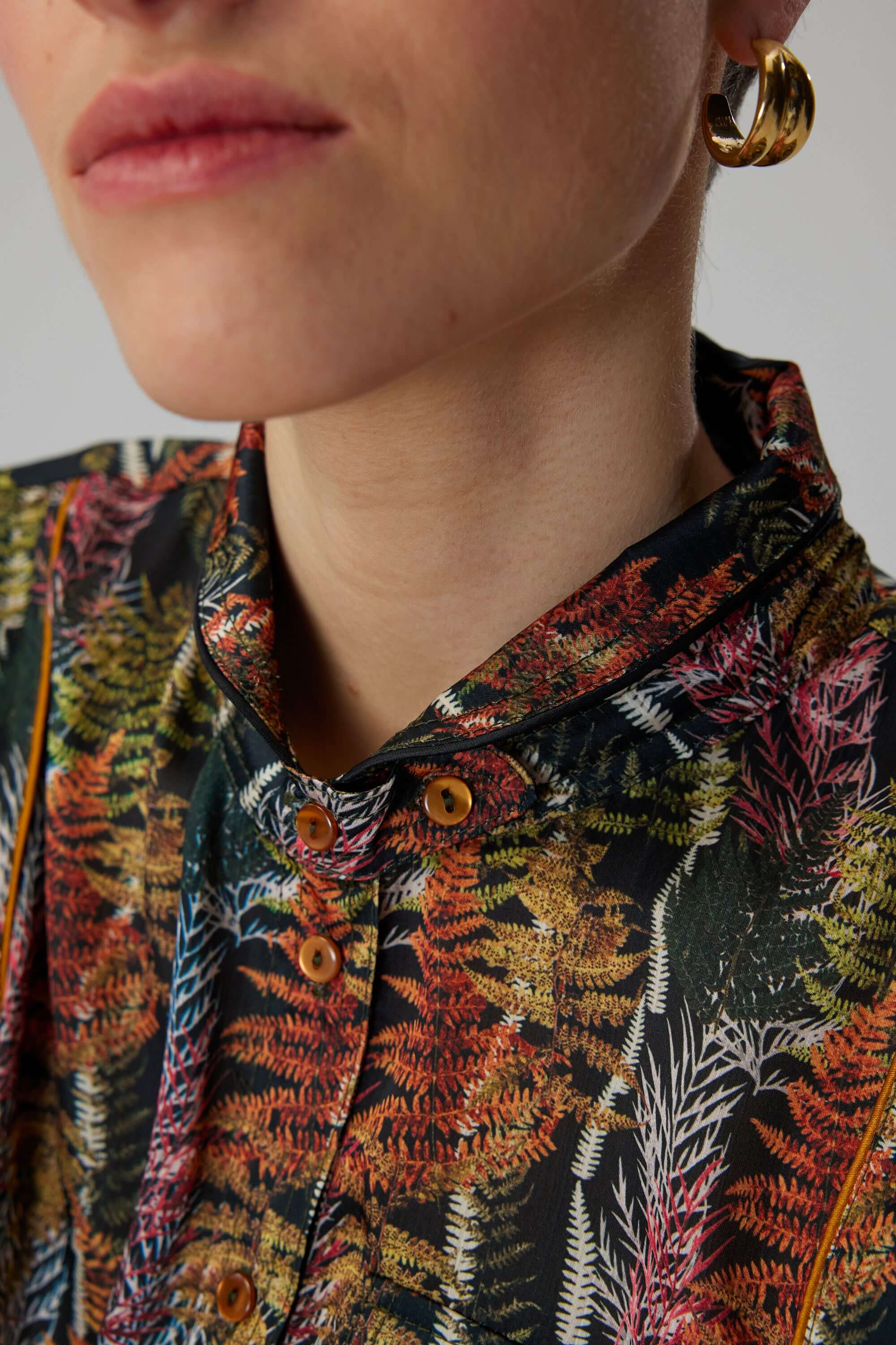Chemise Tokyo en imprimé Fern