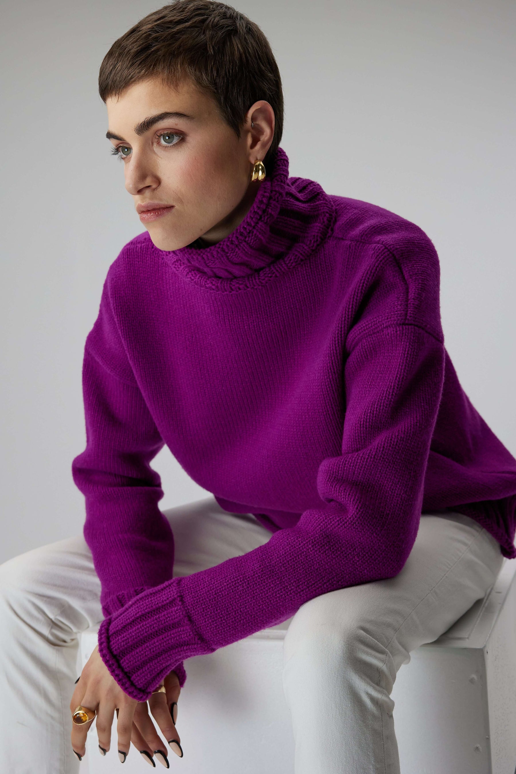 Opal sweater in Cardinal knit