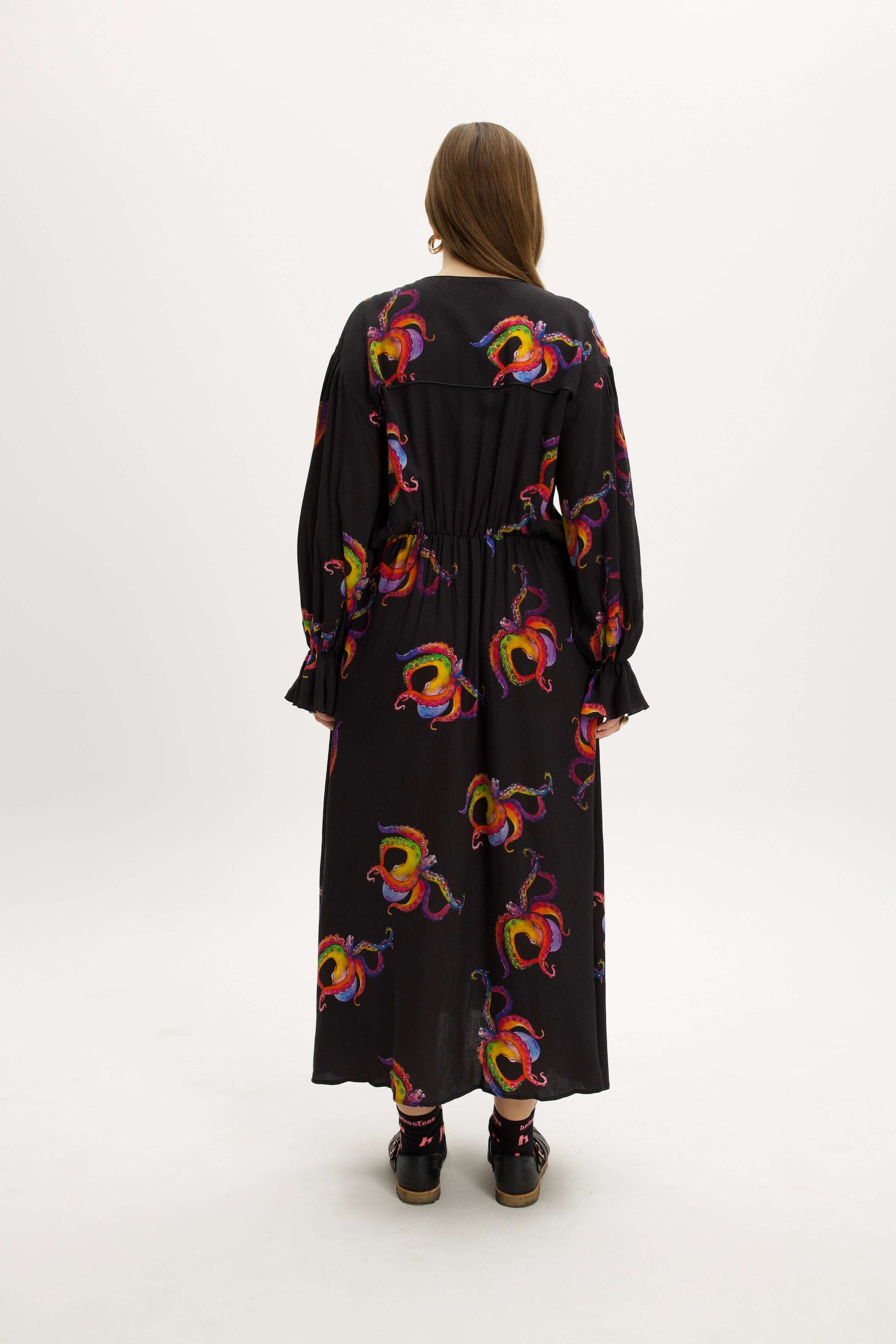 Pili dress in Poulpe Heureux print