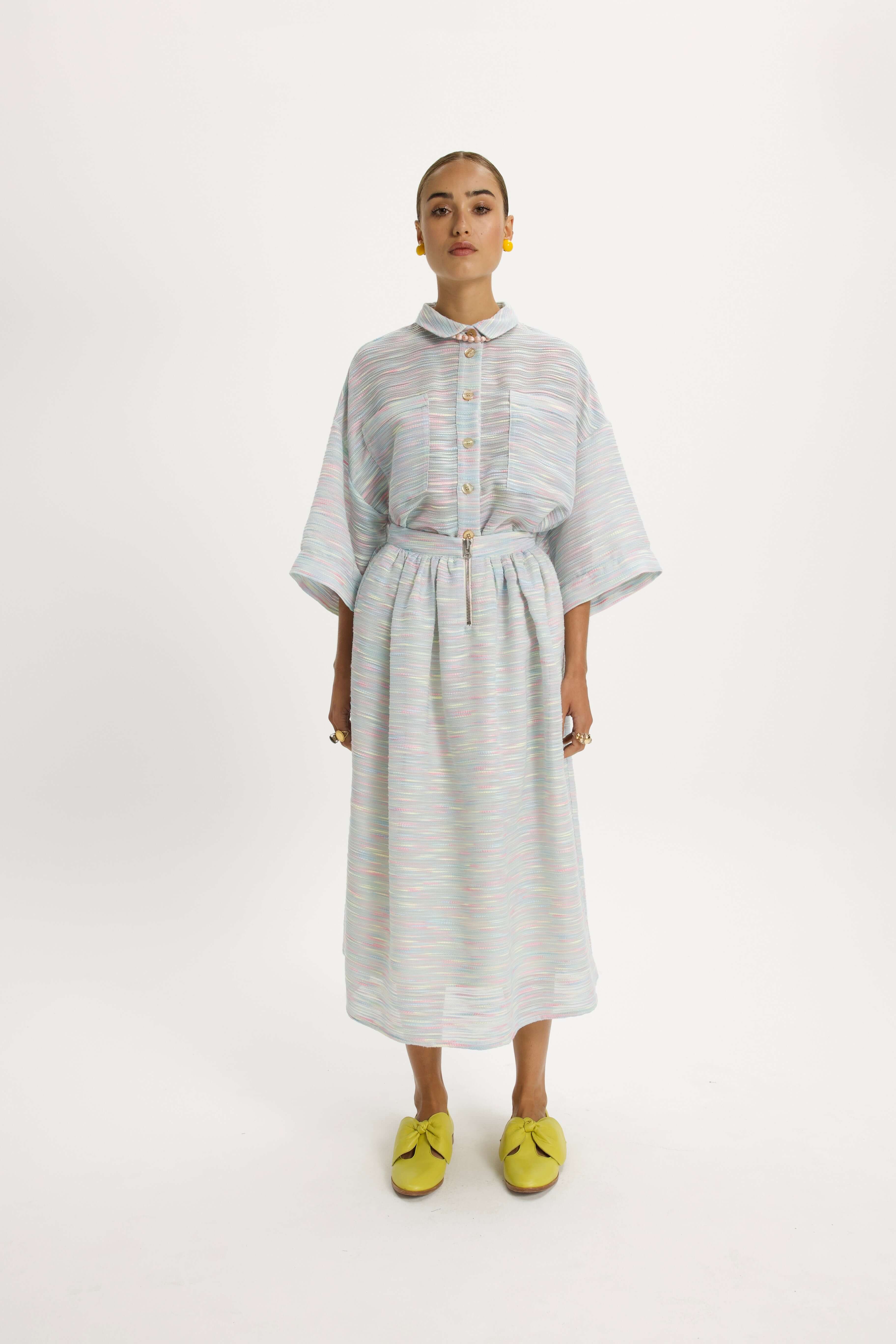 Orso Skirt in Woven Fabric Rainbow