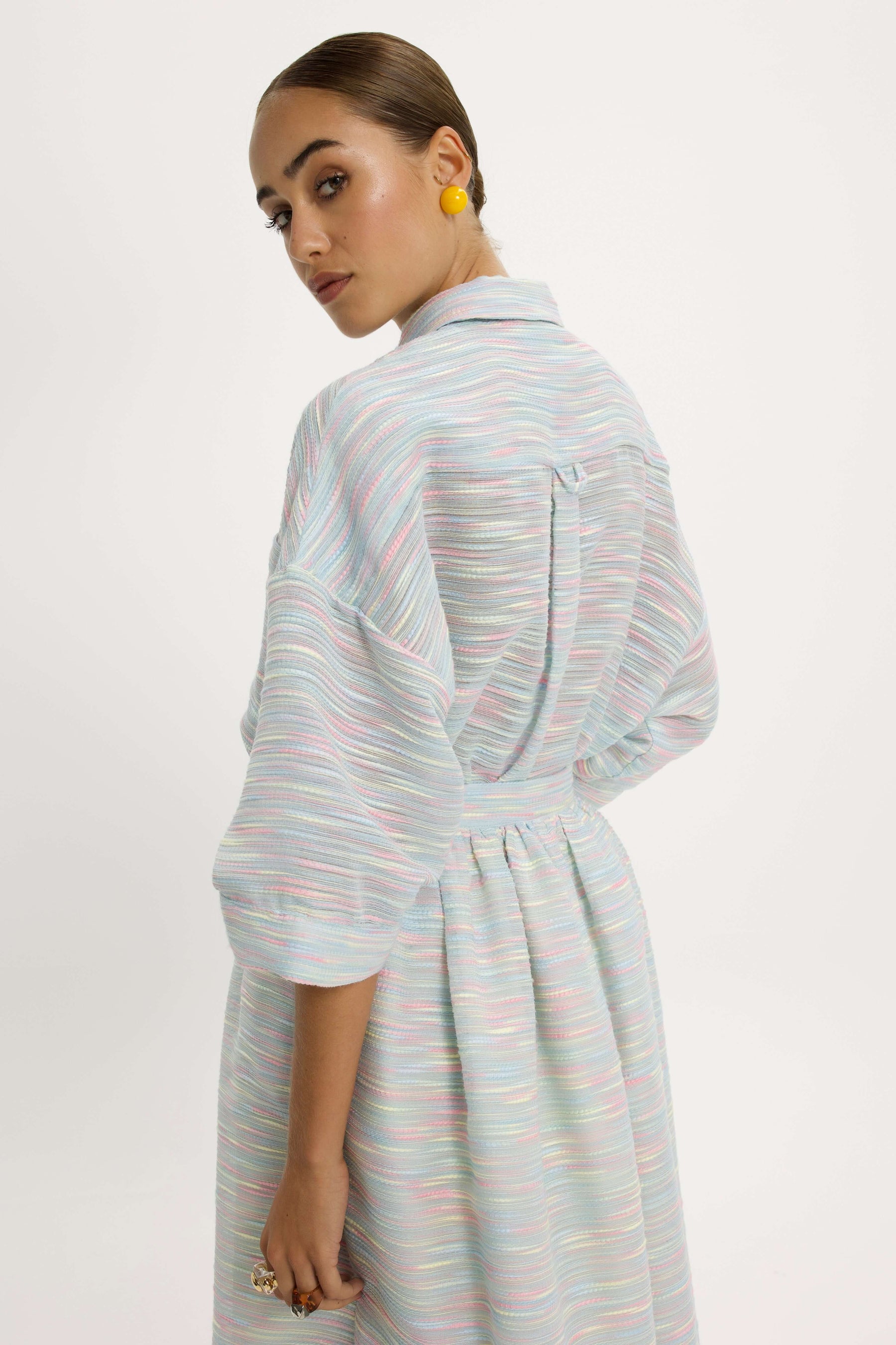 Astree Shirt in Woven Fabric Rainbow