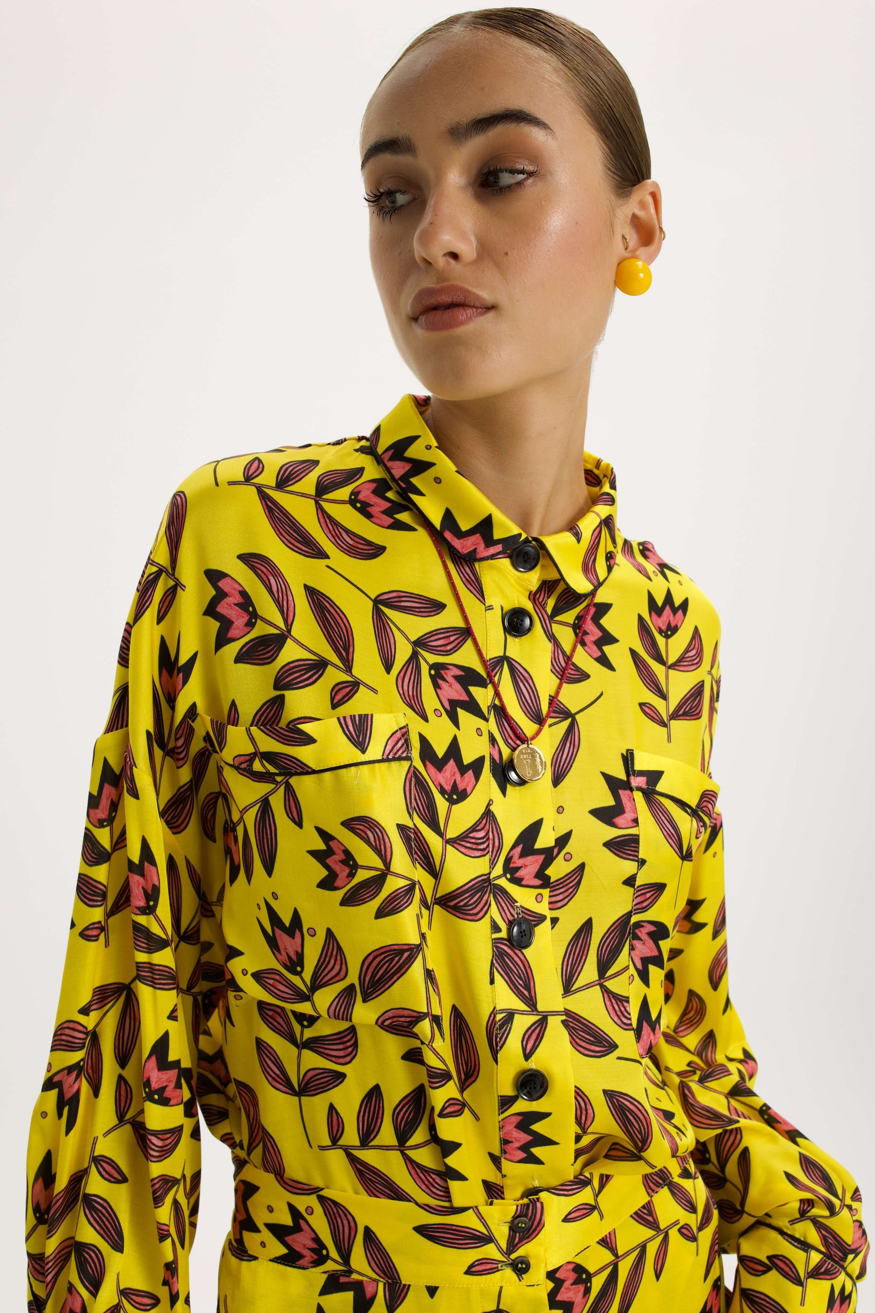 Astrée shirt in modern Flower print