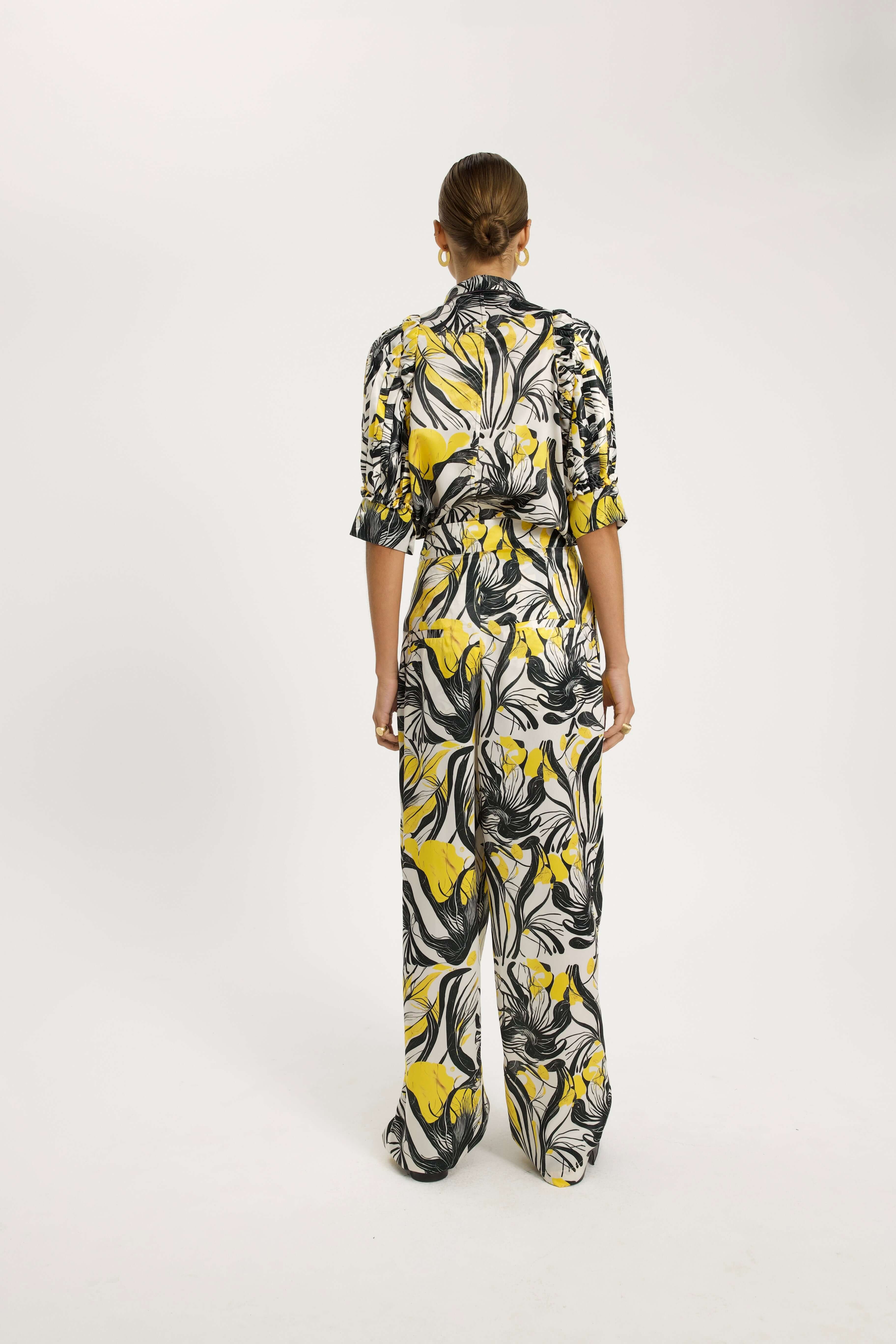 Sakis Pants in Seaweed In Motion Print