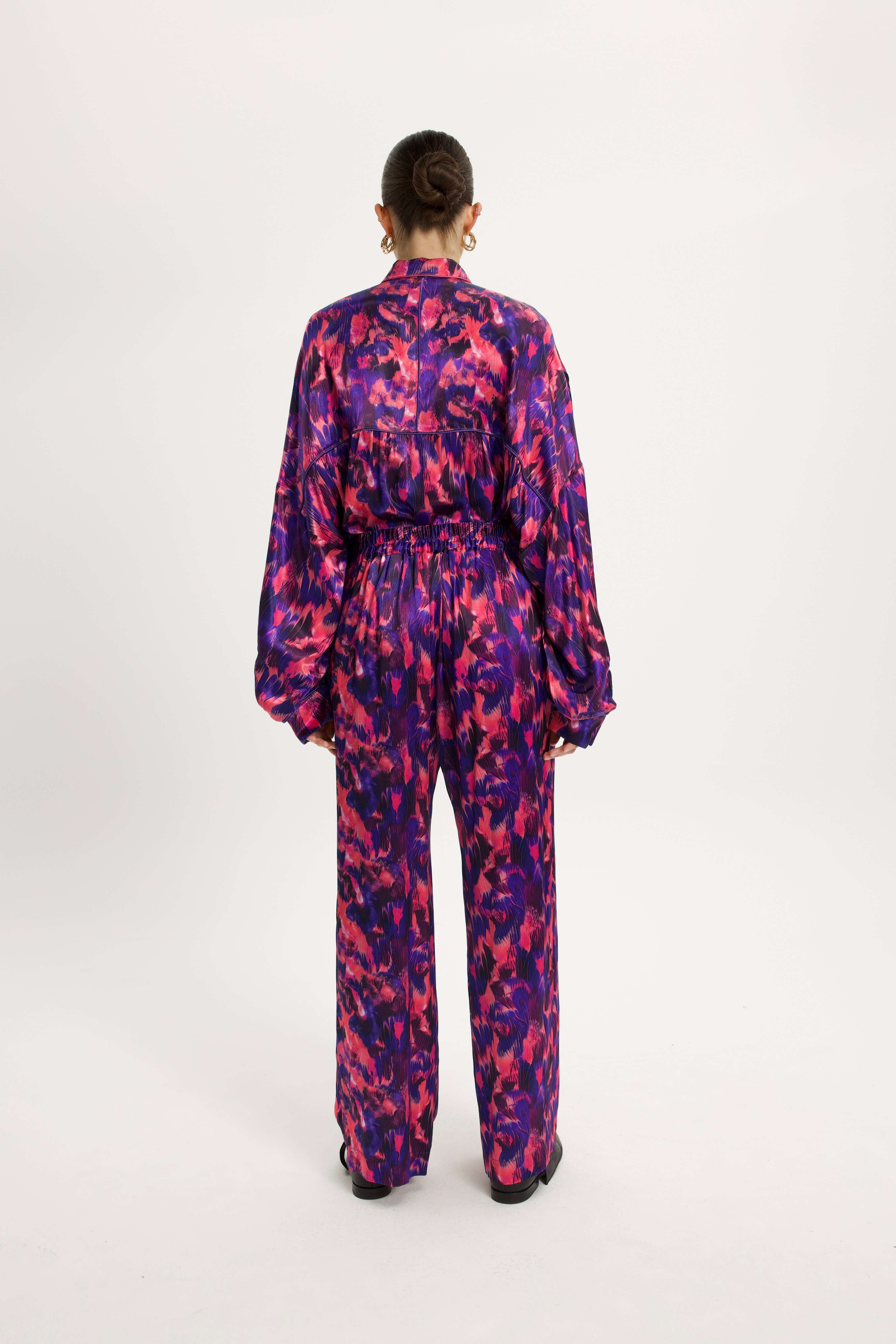 Spartacus Pants in Vibrant Flecked Print