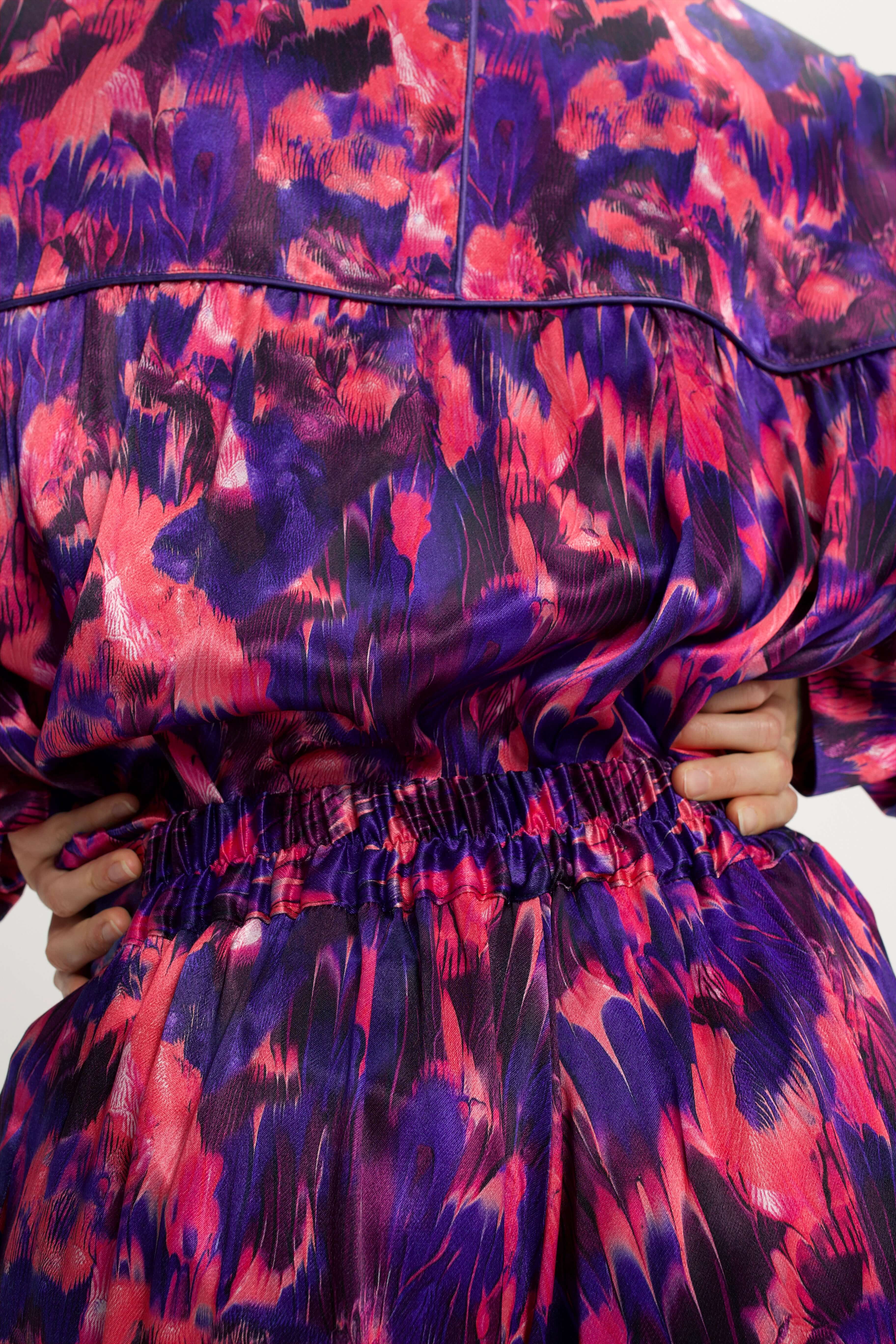 Spartacus Pants in Vibrant Flecked Print