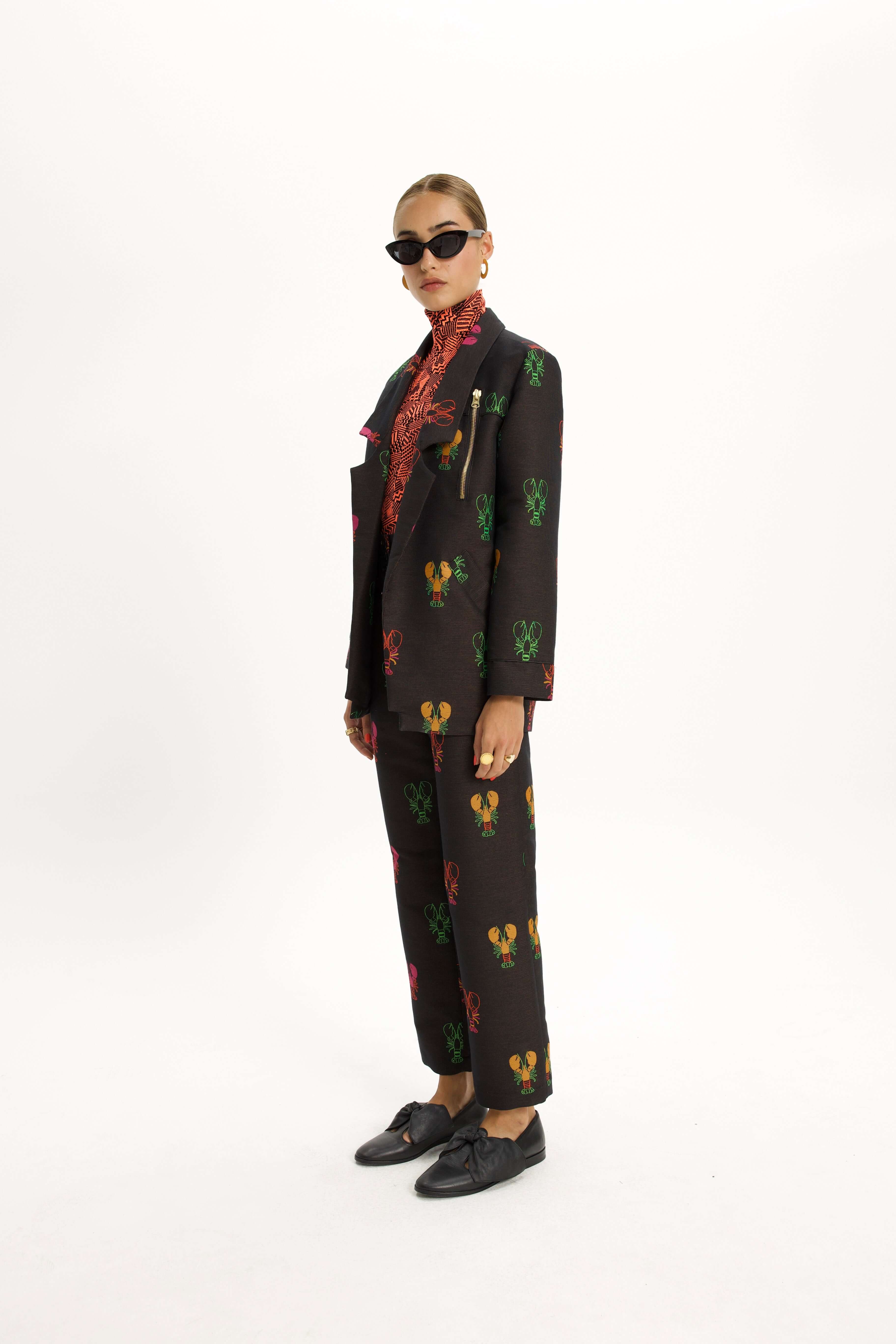 Tichy Jacket in Round Woven Lobsters Jacquard