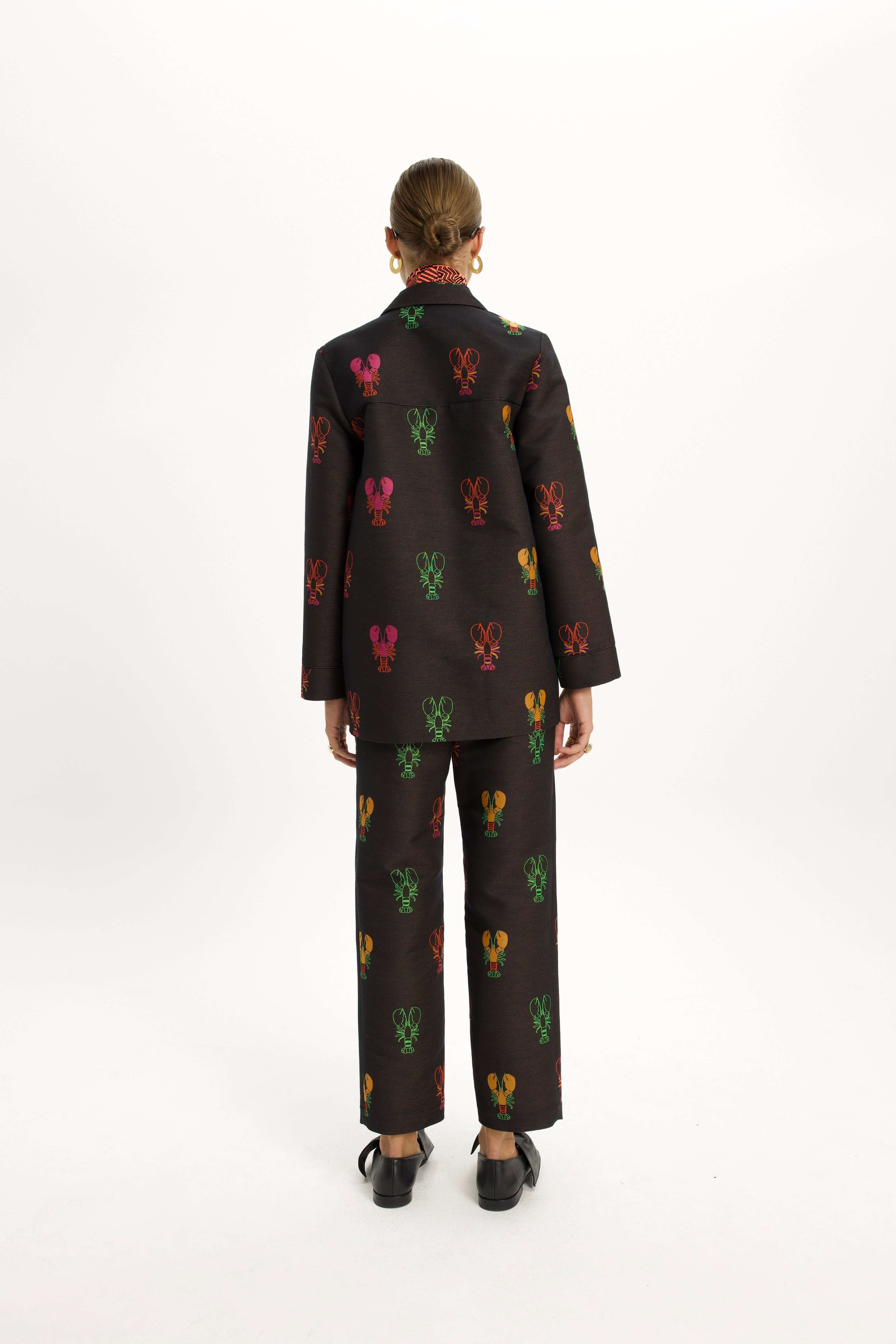 Tichy Jacket in Round Woven Lobsters Jacquard