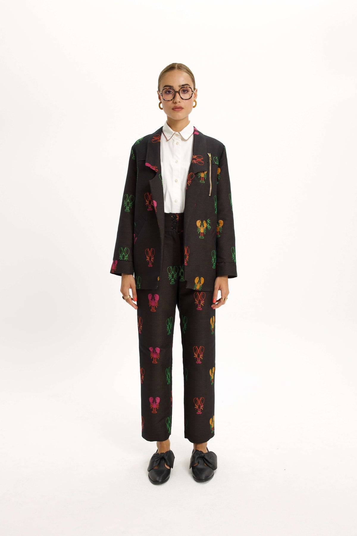 Tichy Jacket in Round Woven Lobsters Jacquard
