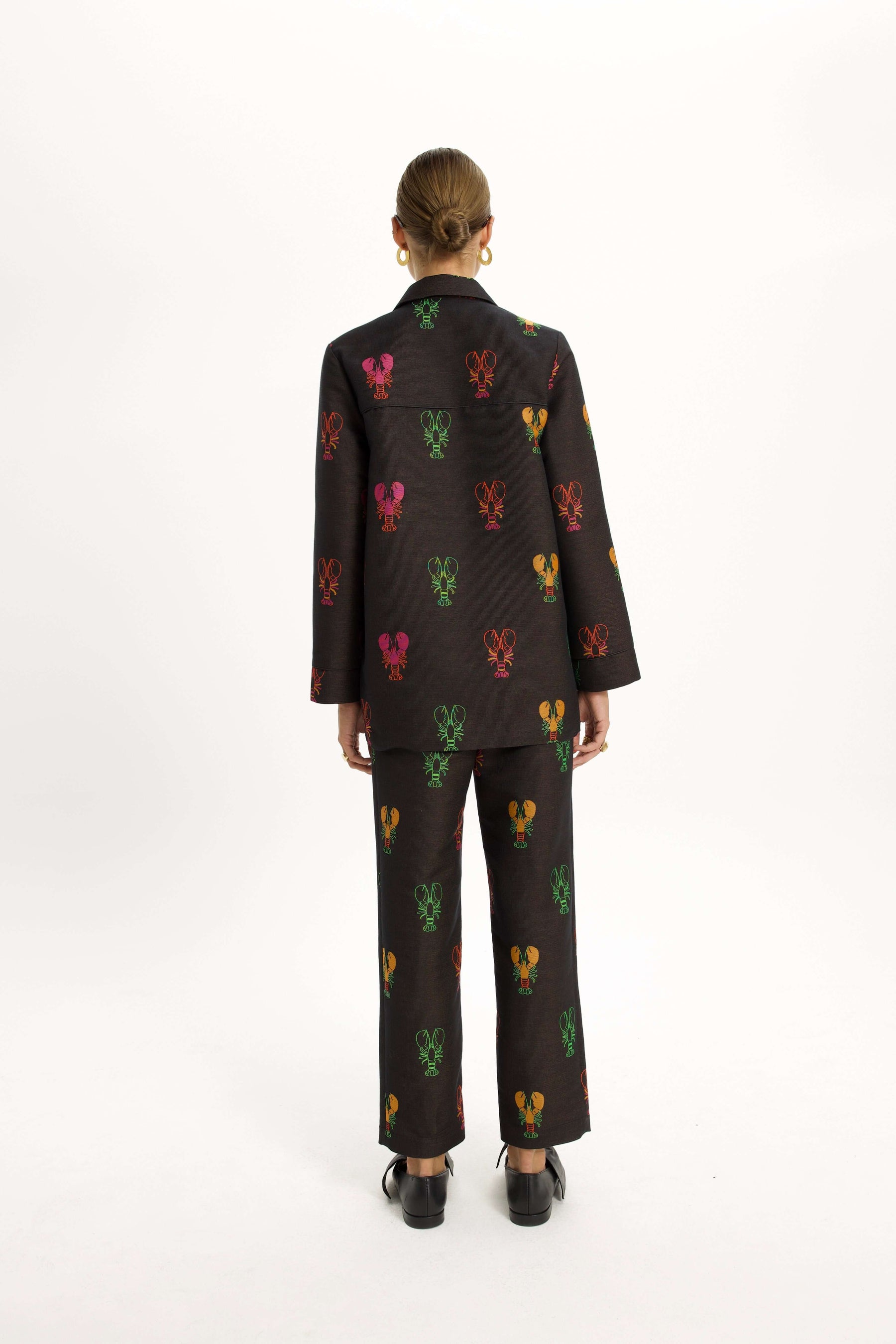 Tichy jacket in jacquard rond Homards