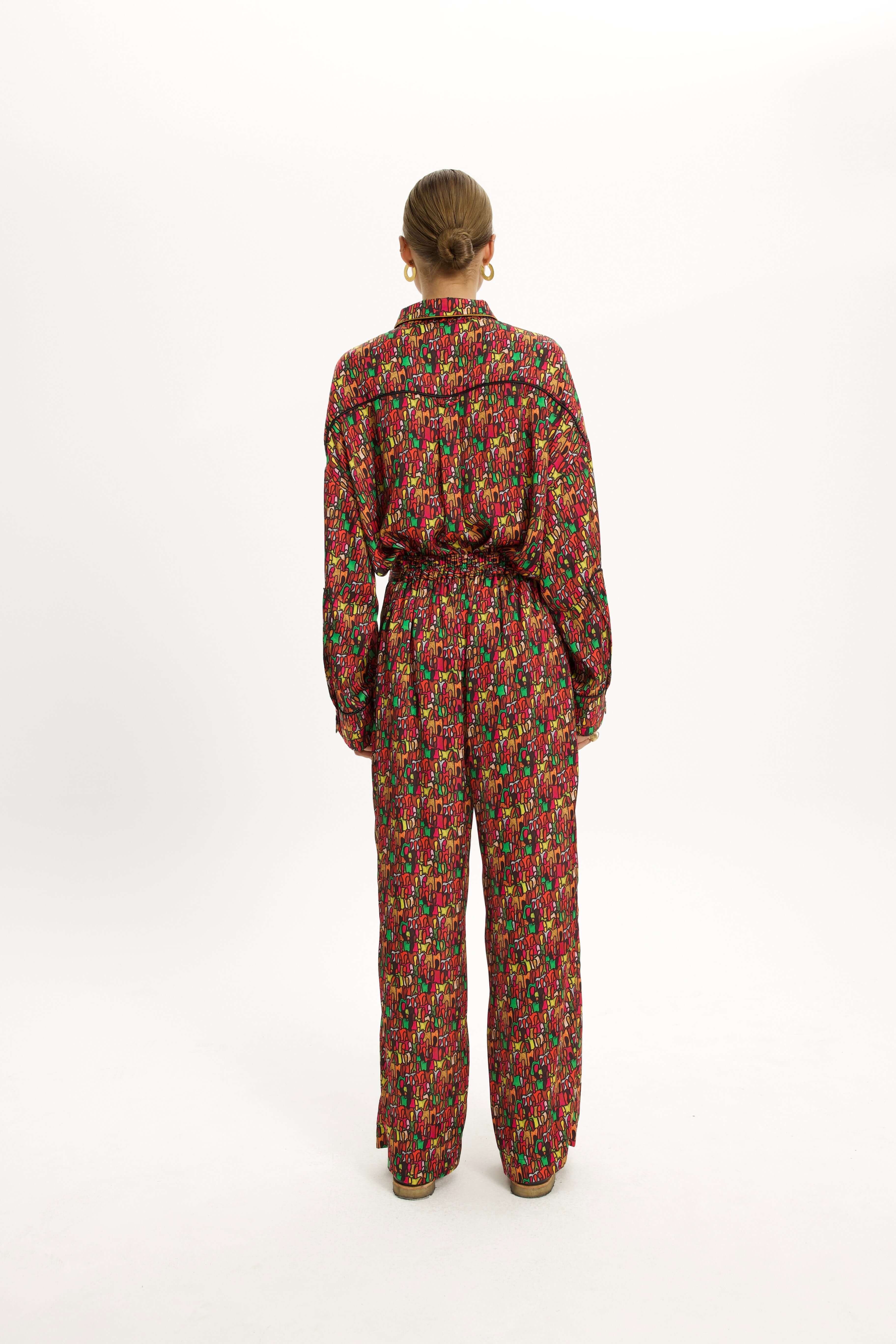Spartacus Pants in Crowd Print