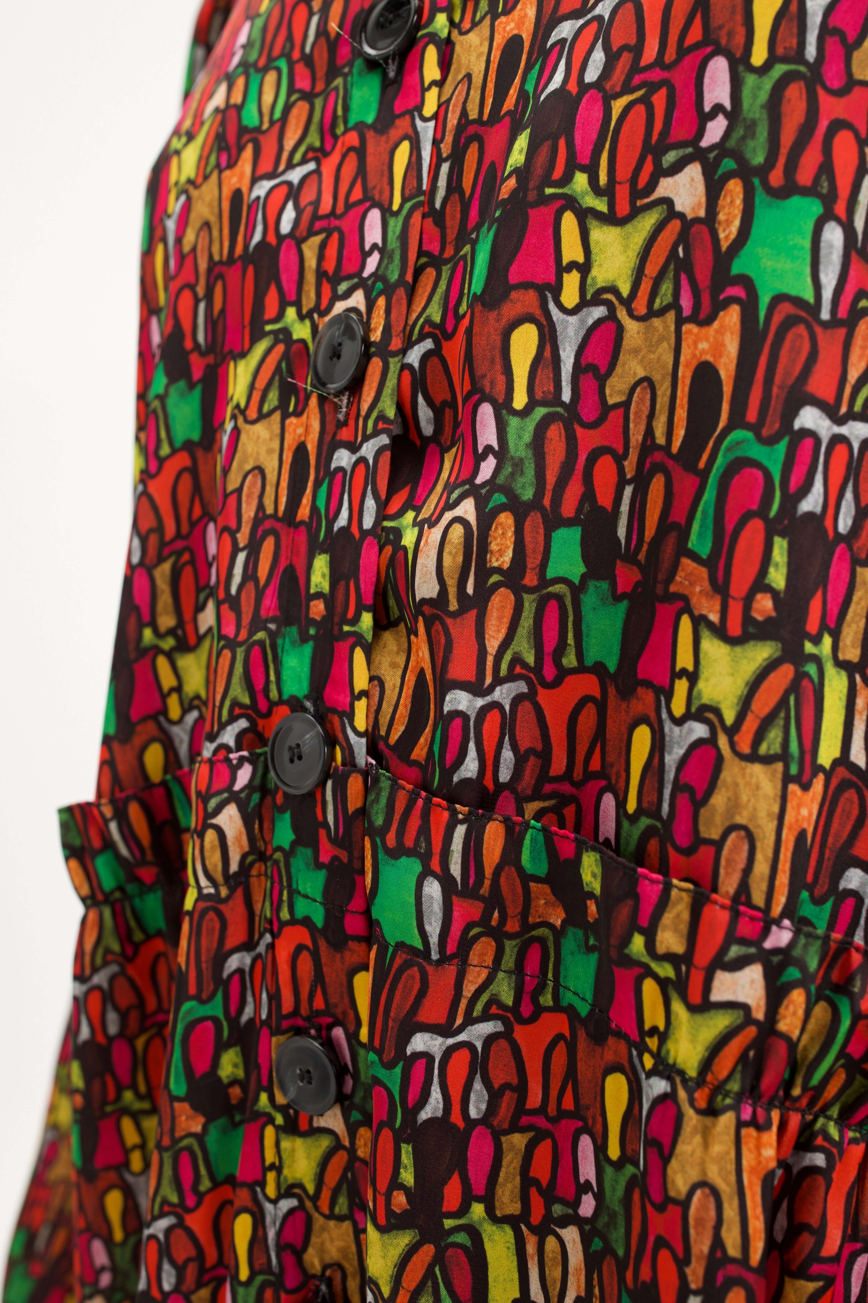 Yoka Jumpsuit in Crowd Print