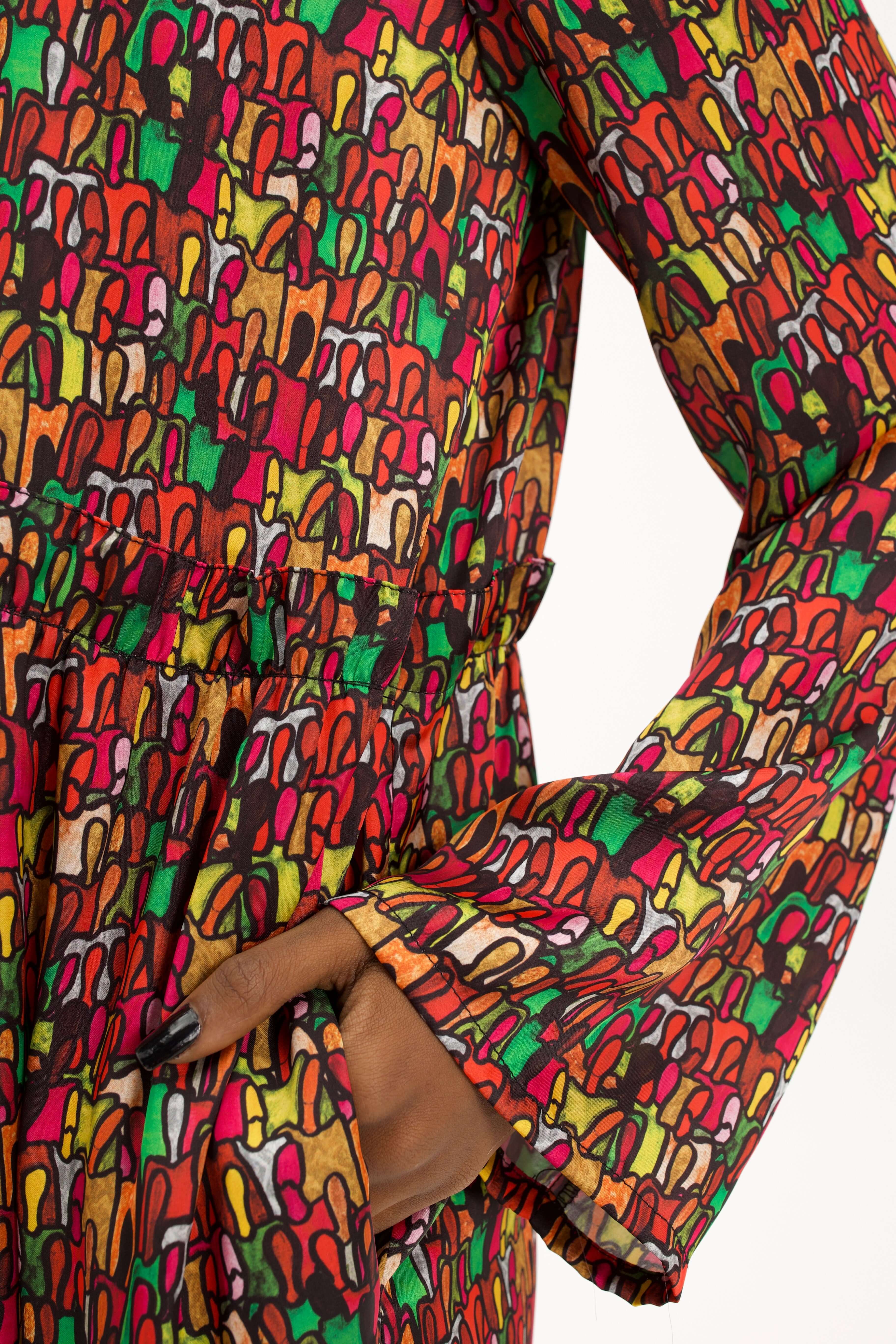 Yoka Jumpsuit in Crowd Print