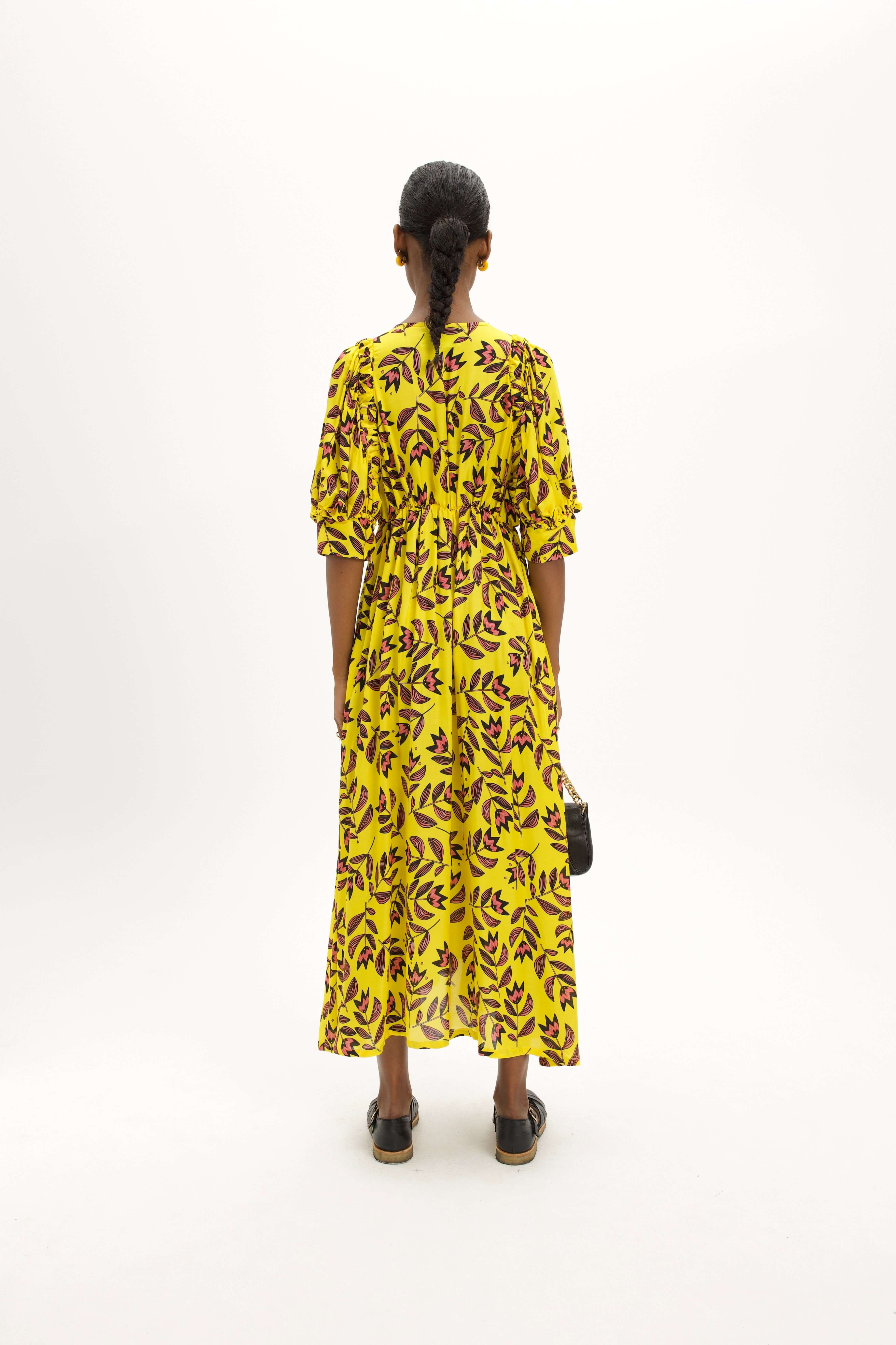 Jim Dress in Moderns Flowers Print