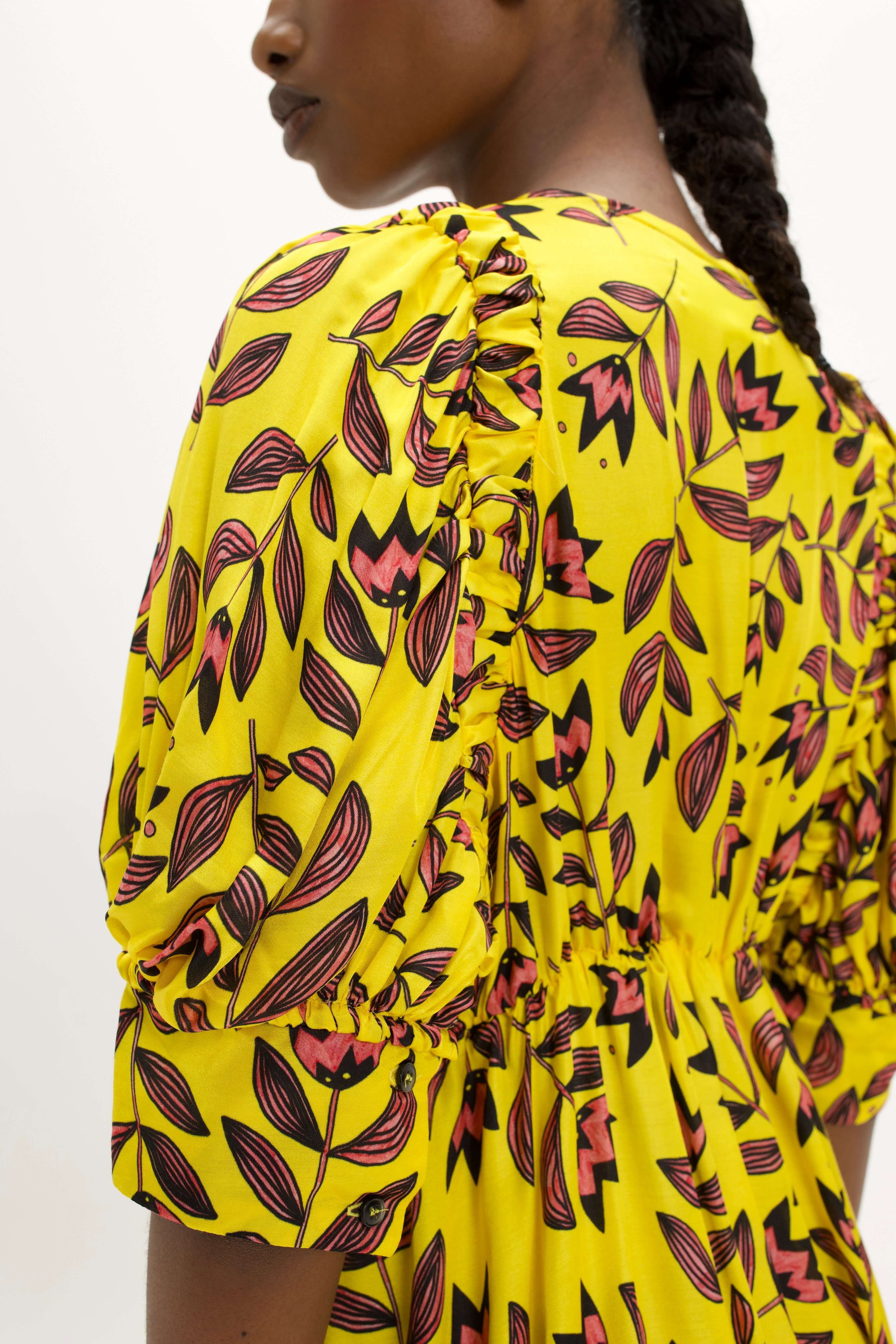 Jim Dress in Moderns Flowers Print
