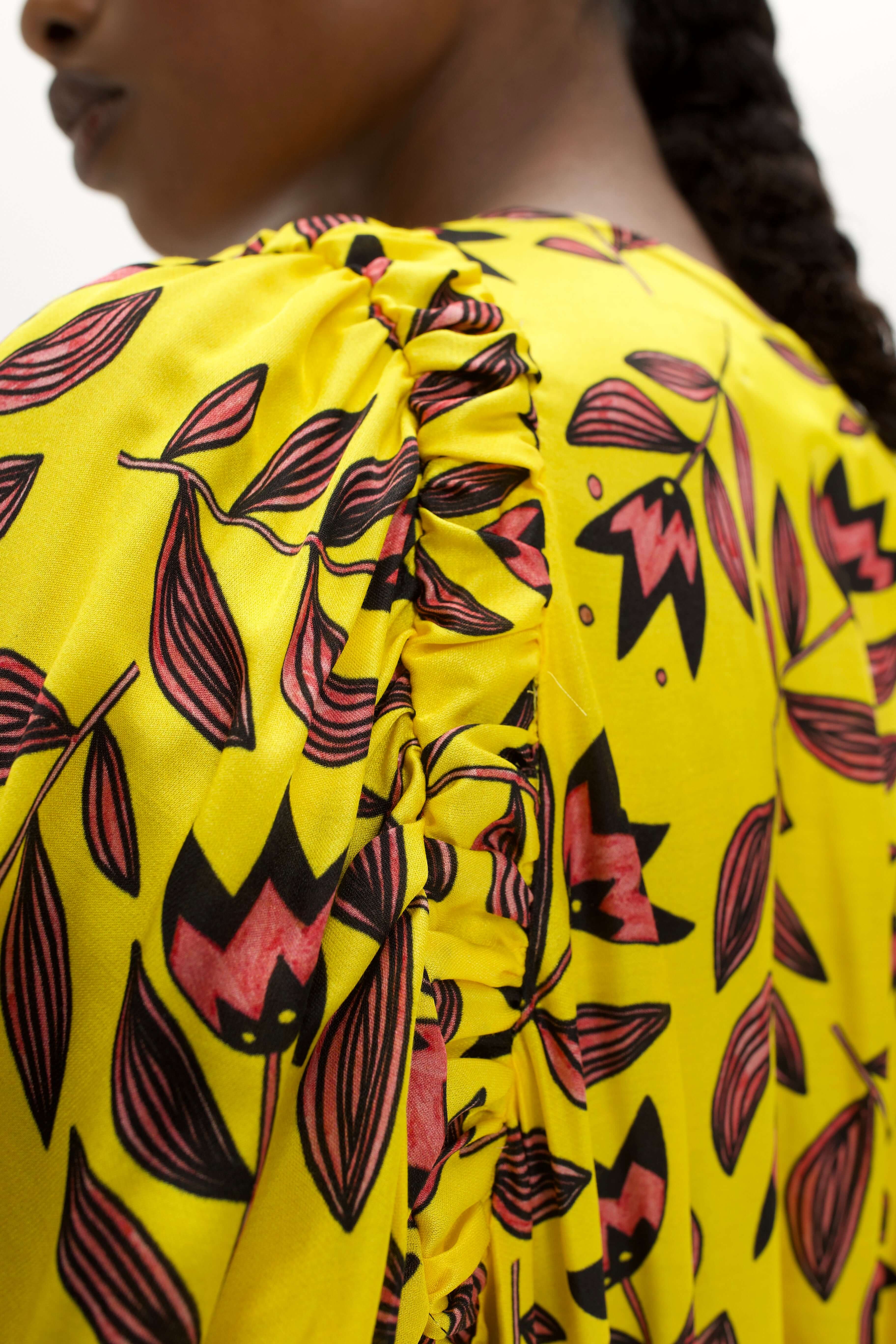 Jim Dress in Moderns Flowers Print
