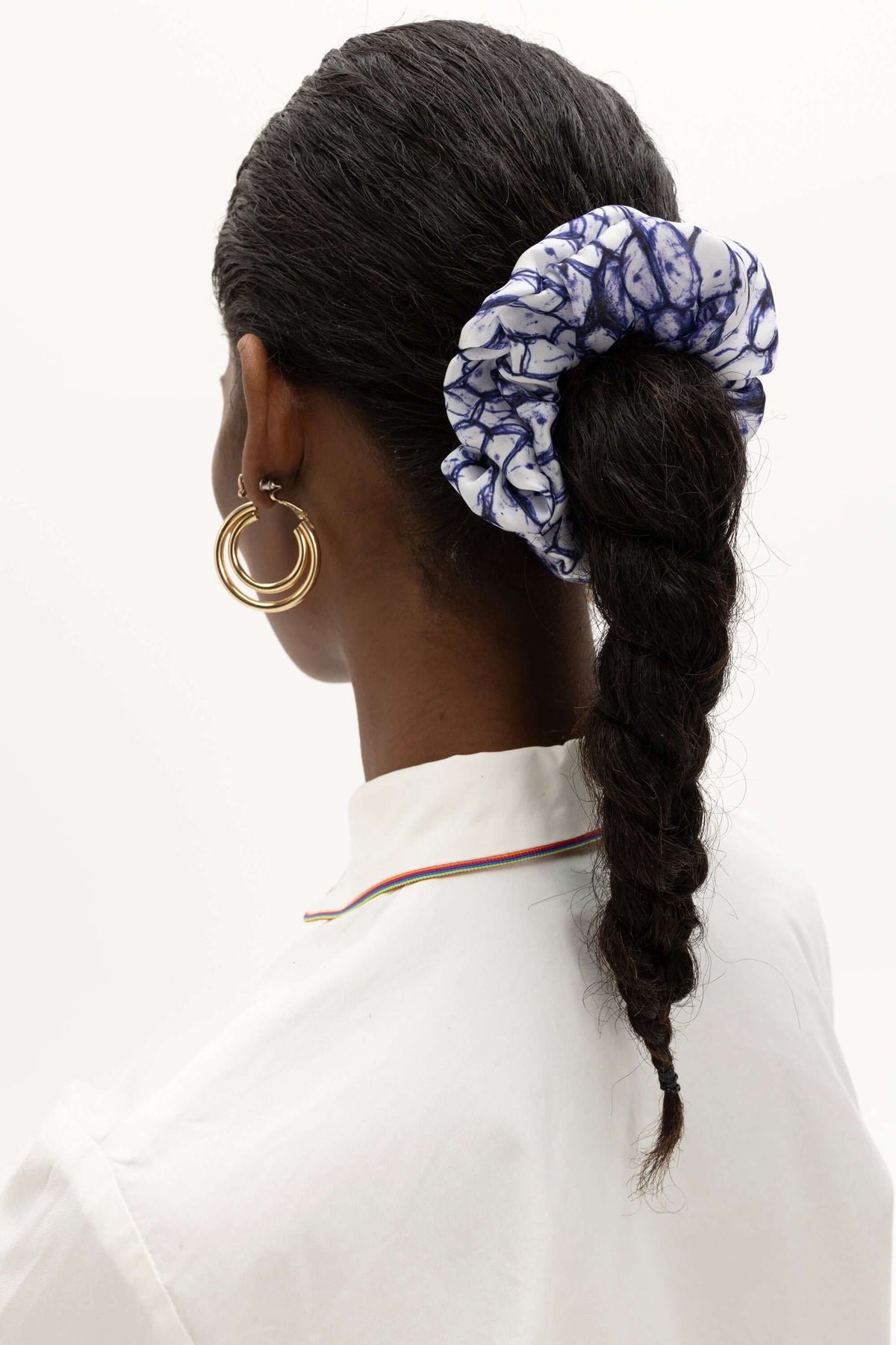 Scrunchie in Inked Cells Print