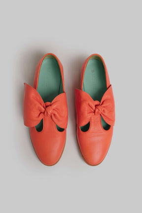 BB ballerina shoes in salmon leather