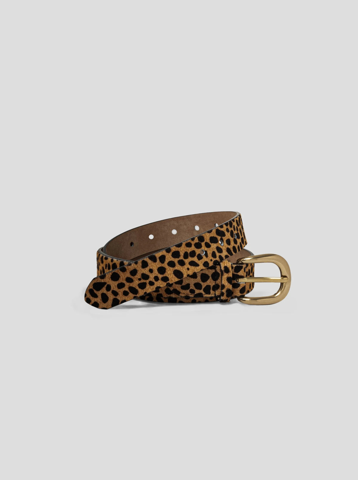 Belt in Cheetah printed leather