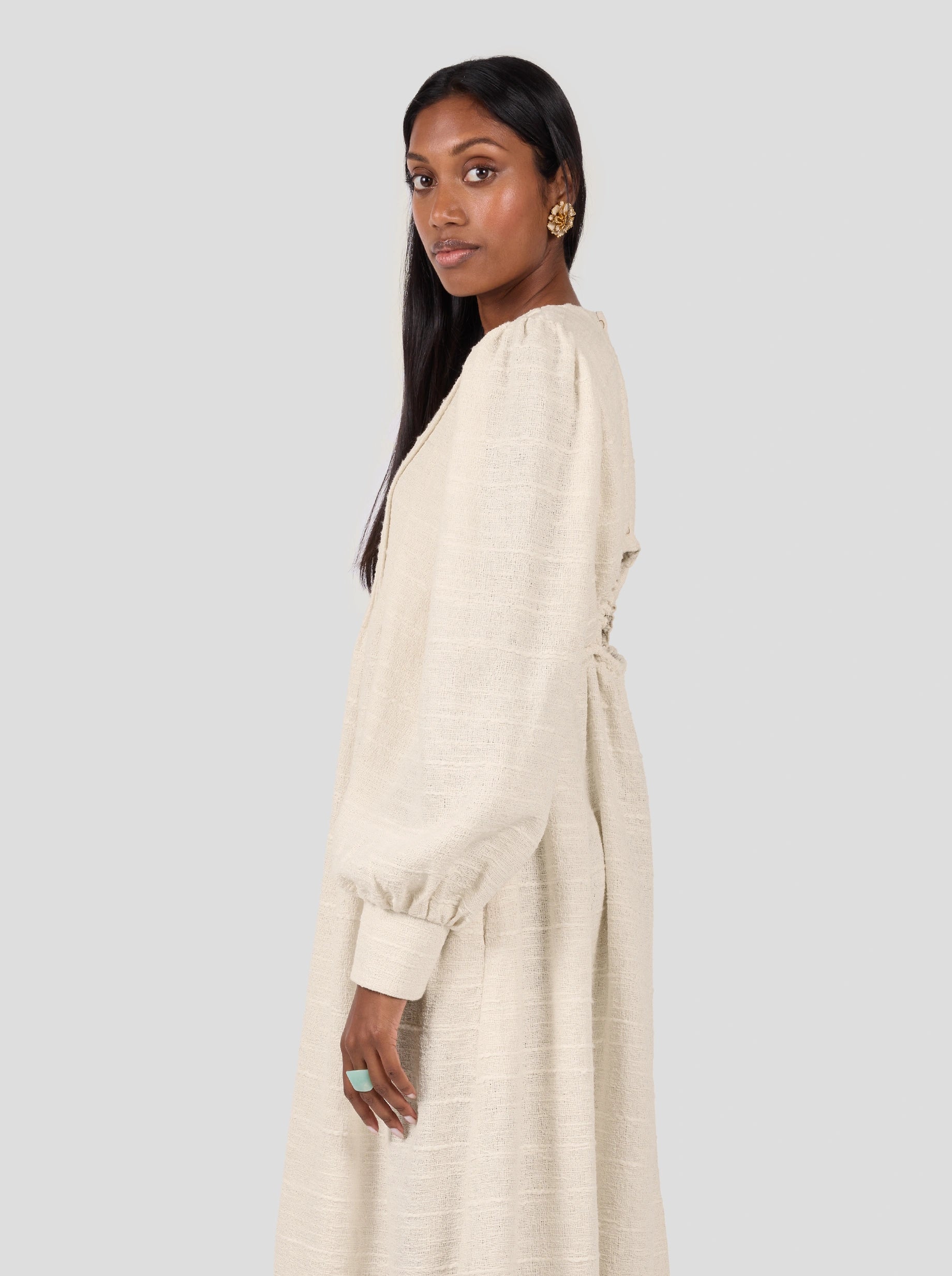 Robe Austin en Toile de Jute Ivoire