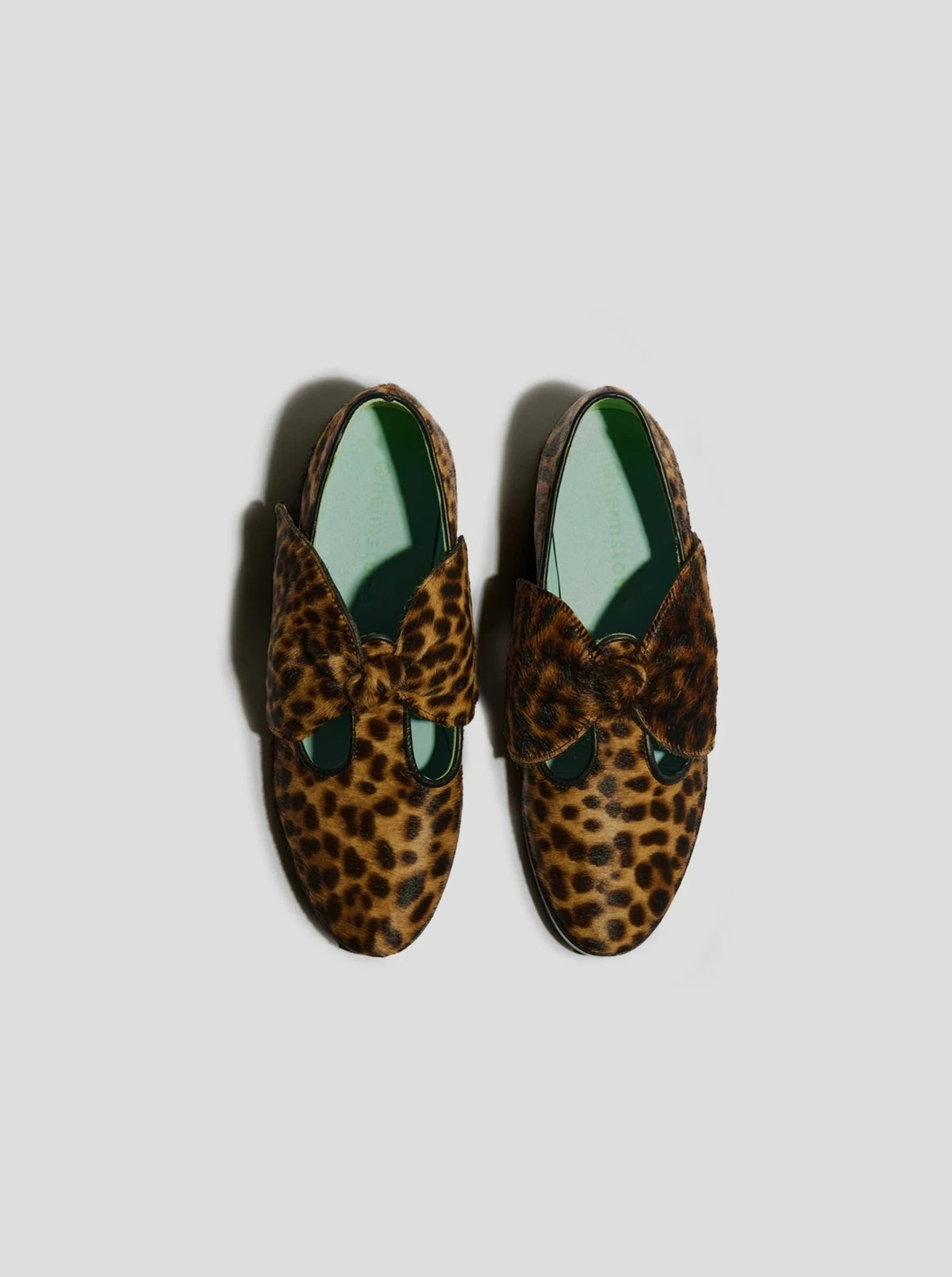 BB Ballerina Shoes in Leopard Printed Leather