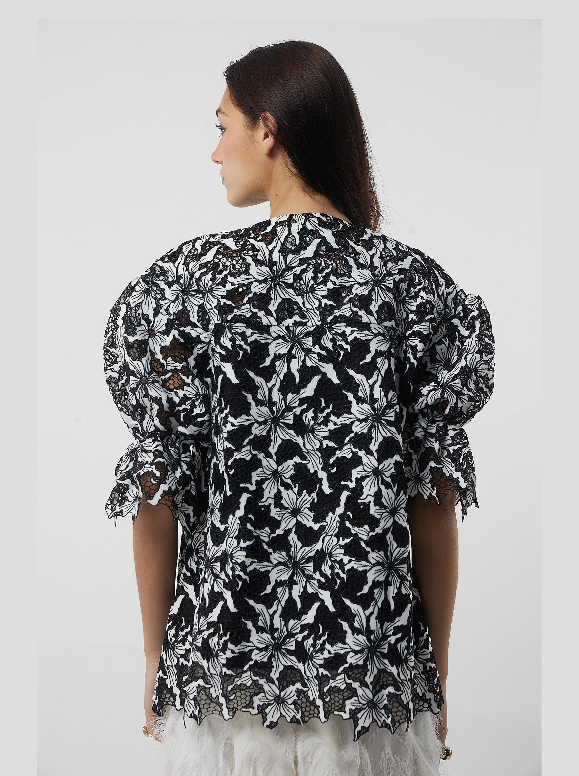 Beausserie shirt in Night Shift lace