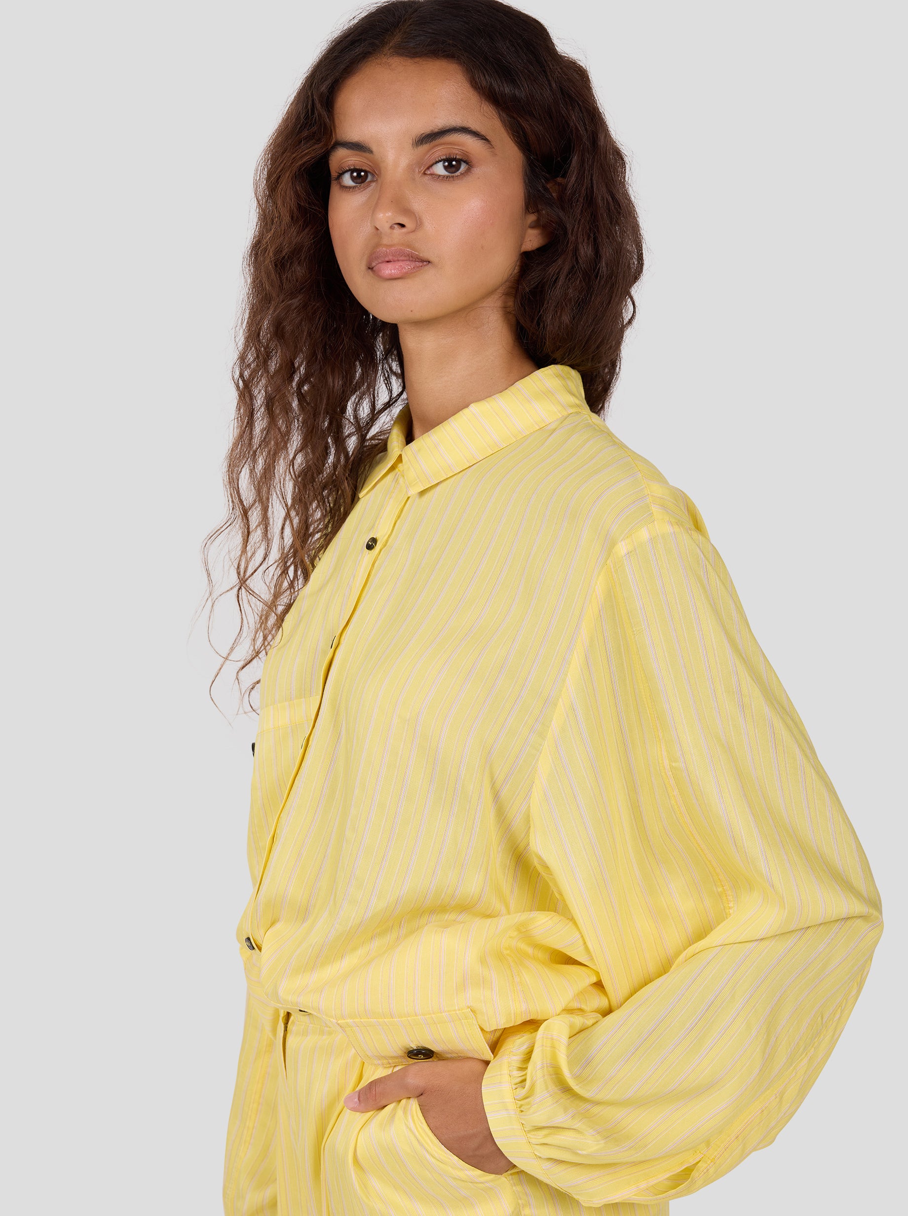 Buffalo Shirt in Limoncello Stripes