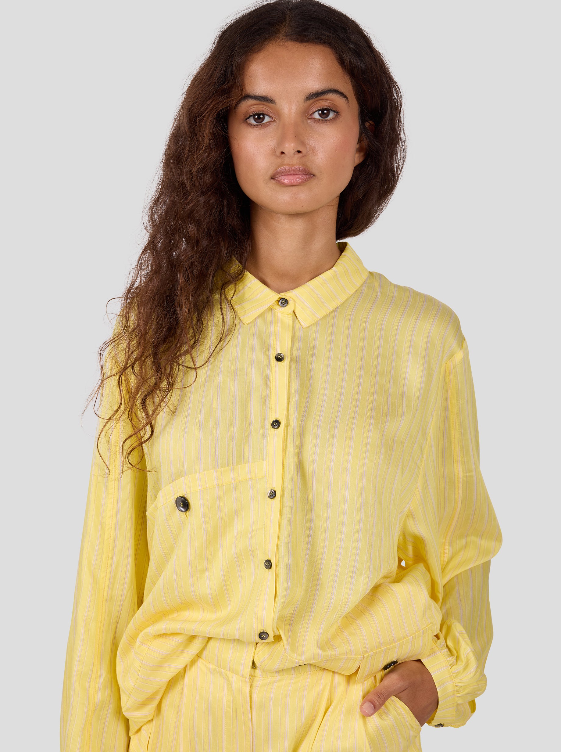 Buffalo Shirt in Limoncello Stripes