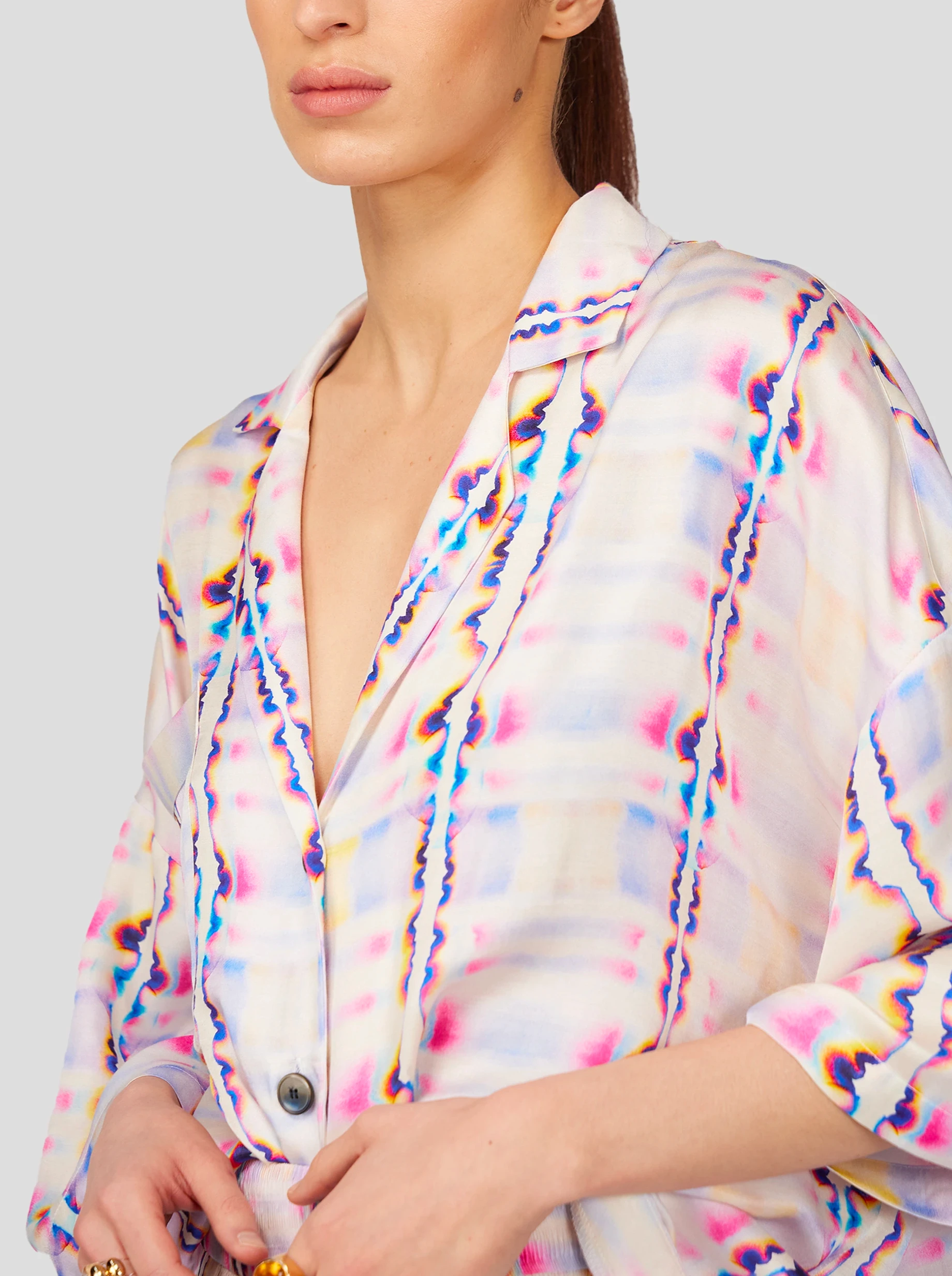 Eilish Shirt in Blotting Paper Print