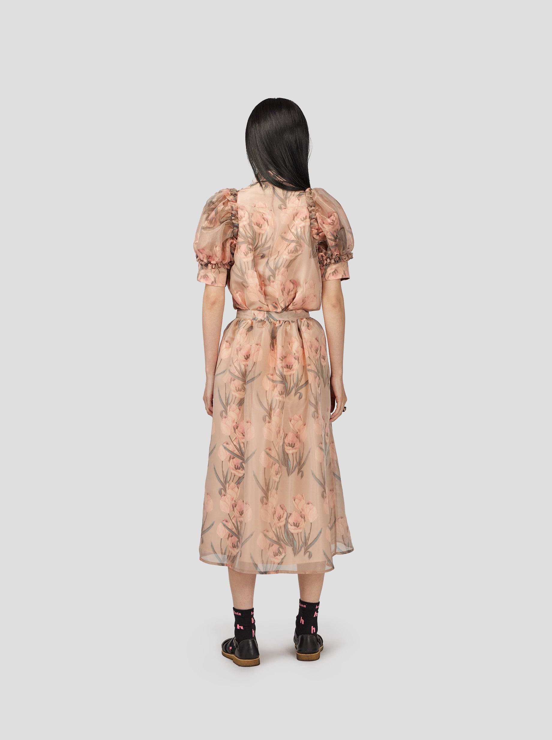 Lex Shirt in Ume Organza