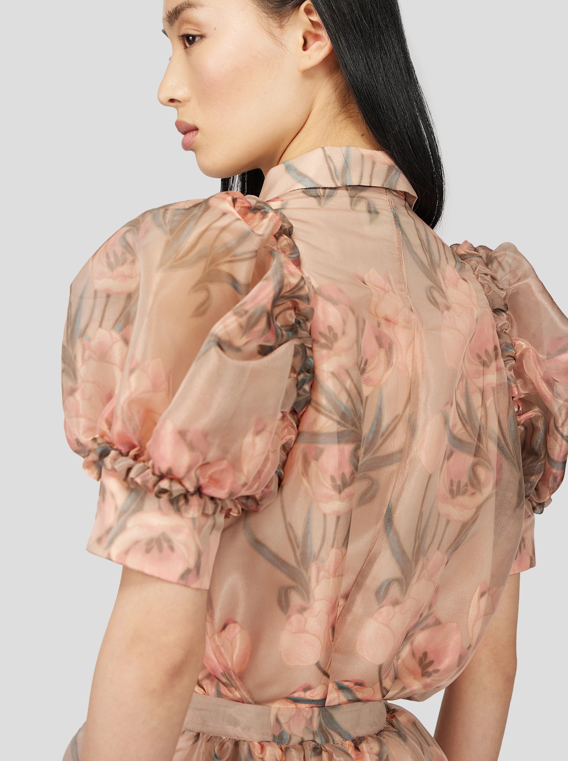 Lex Shirt in Ume Organza