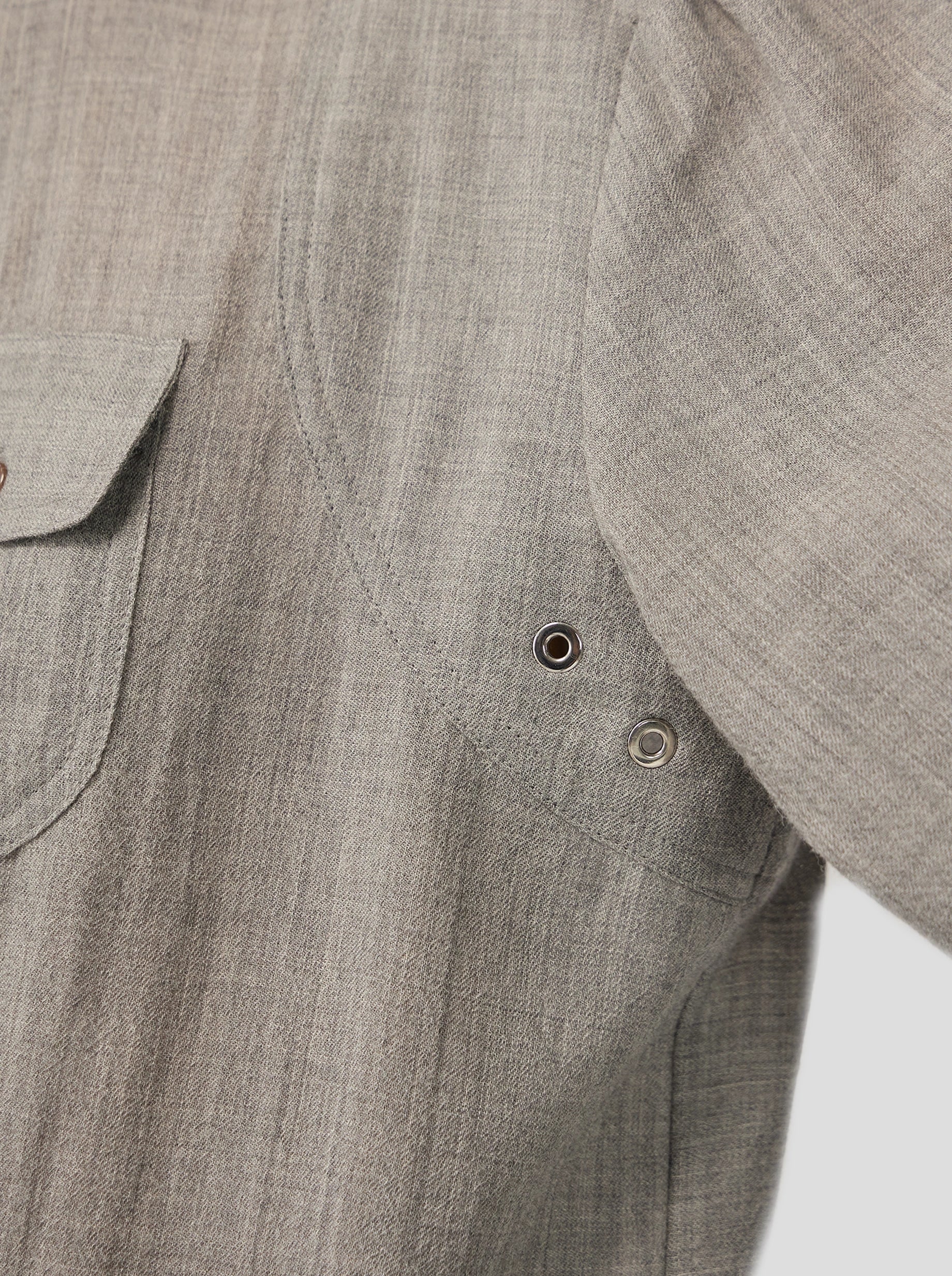 Tokyo Shirt in Ash Wool Cloth