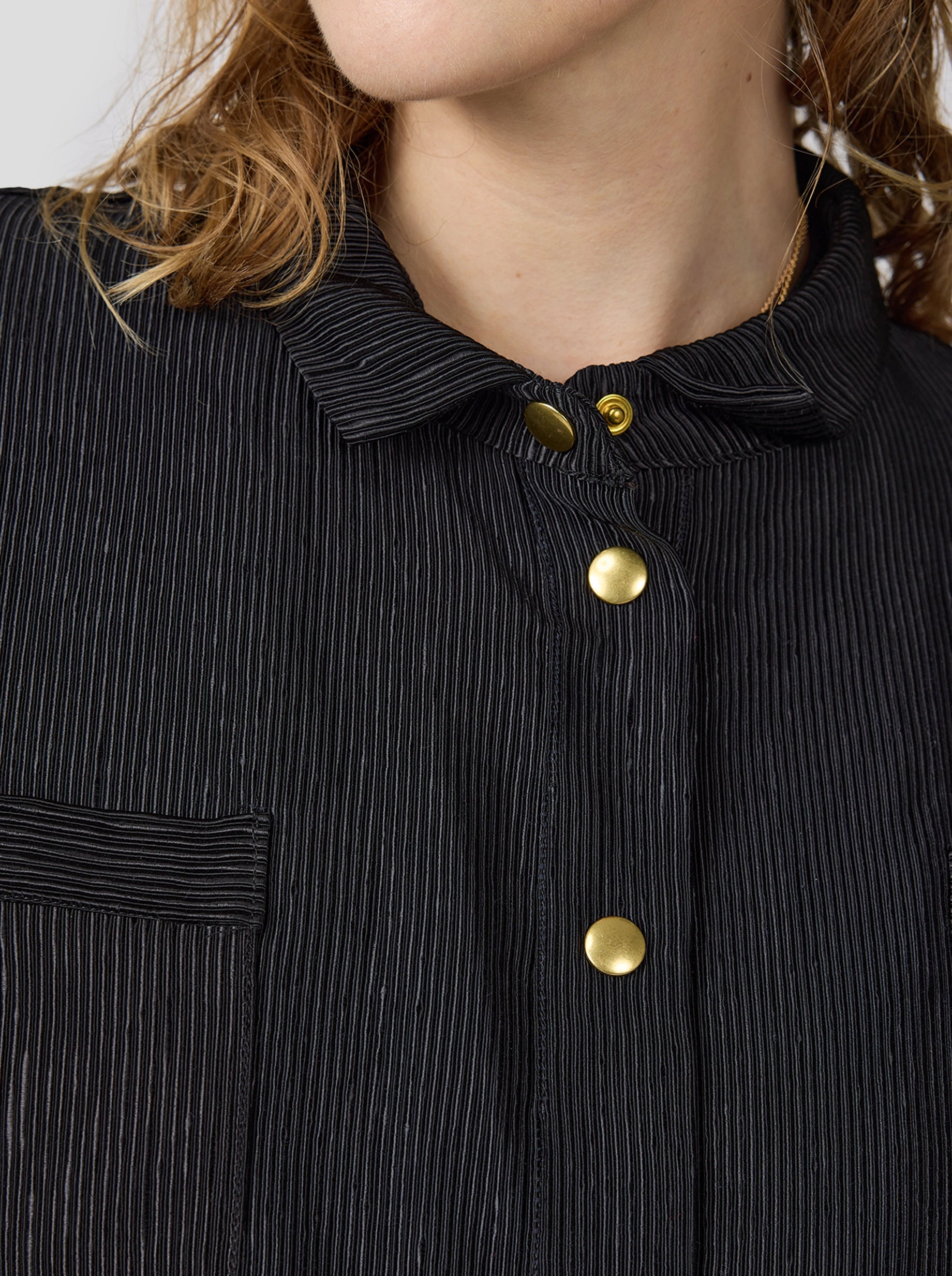 Astrée overshirt in coal Ottoman