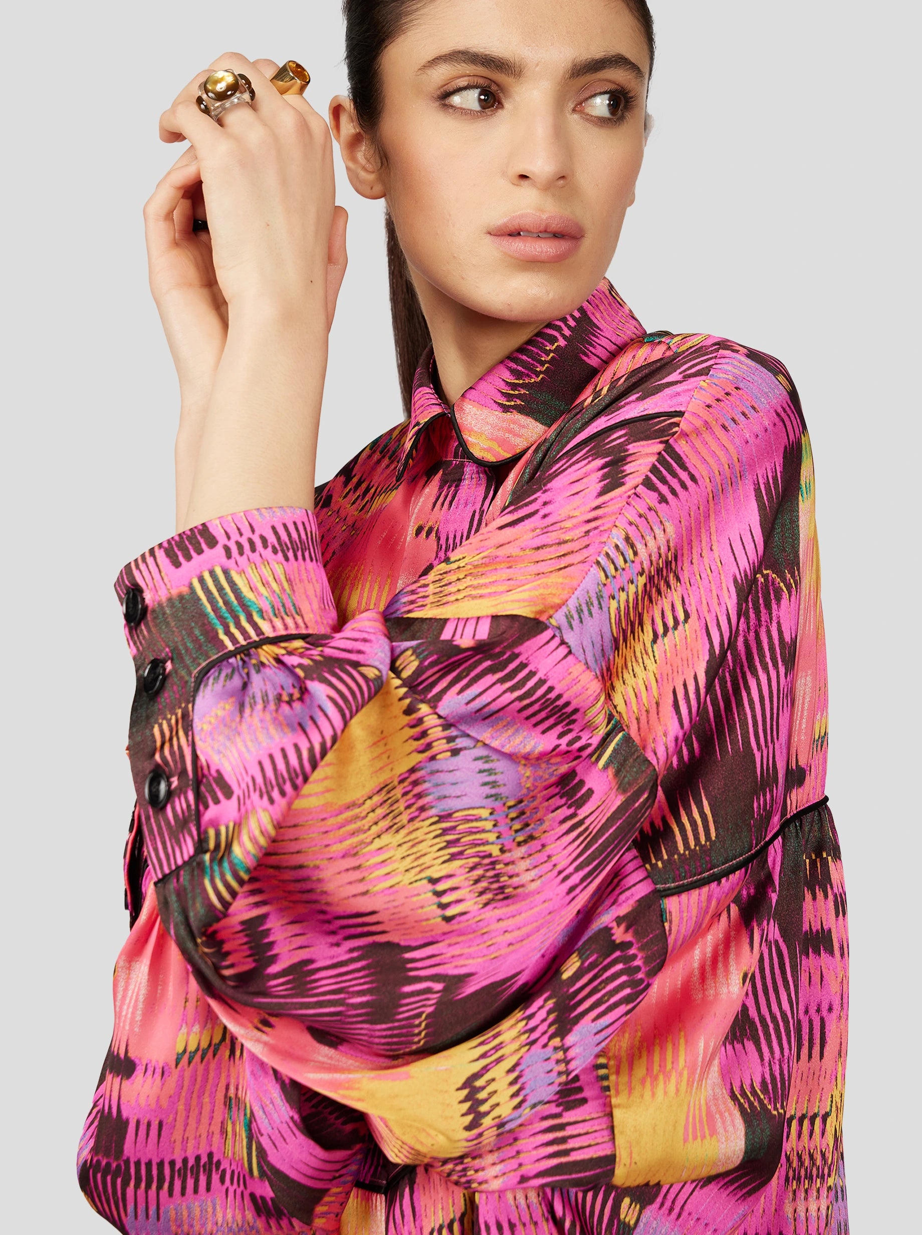 TASMAN SHIRT IN WINDOWS PRINT