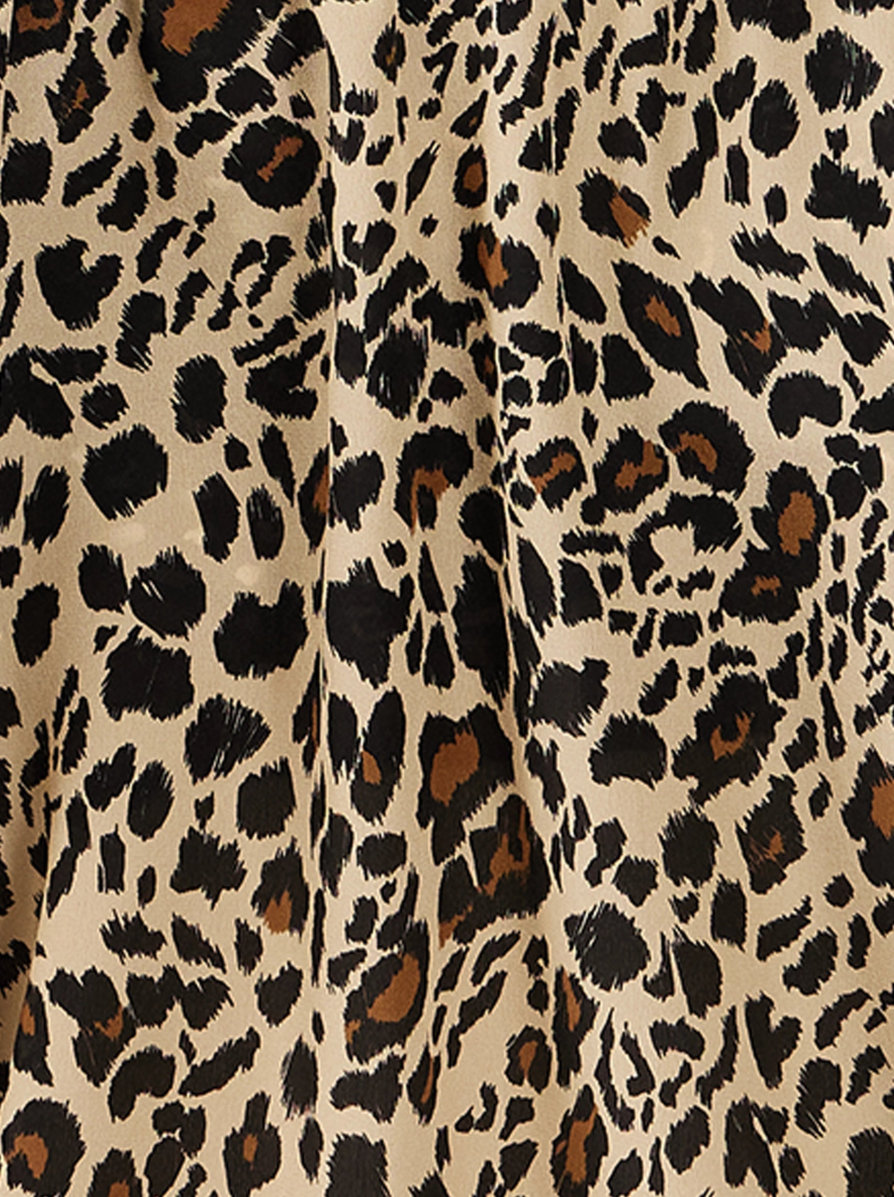 CHEMISE TASMAN EN IMPRIMÉ LEOPARD SOYEUX