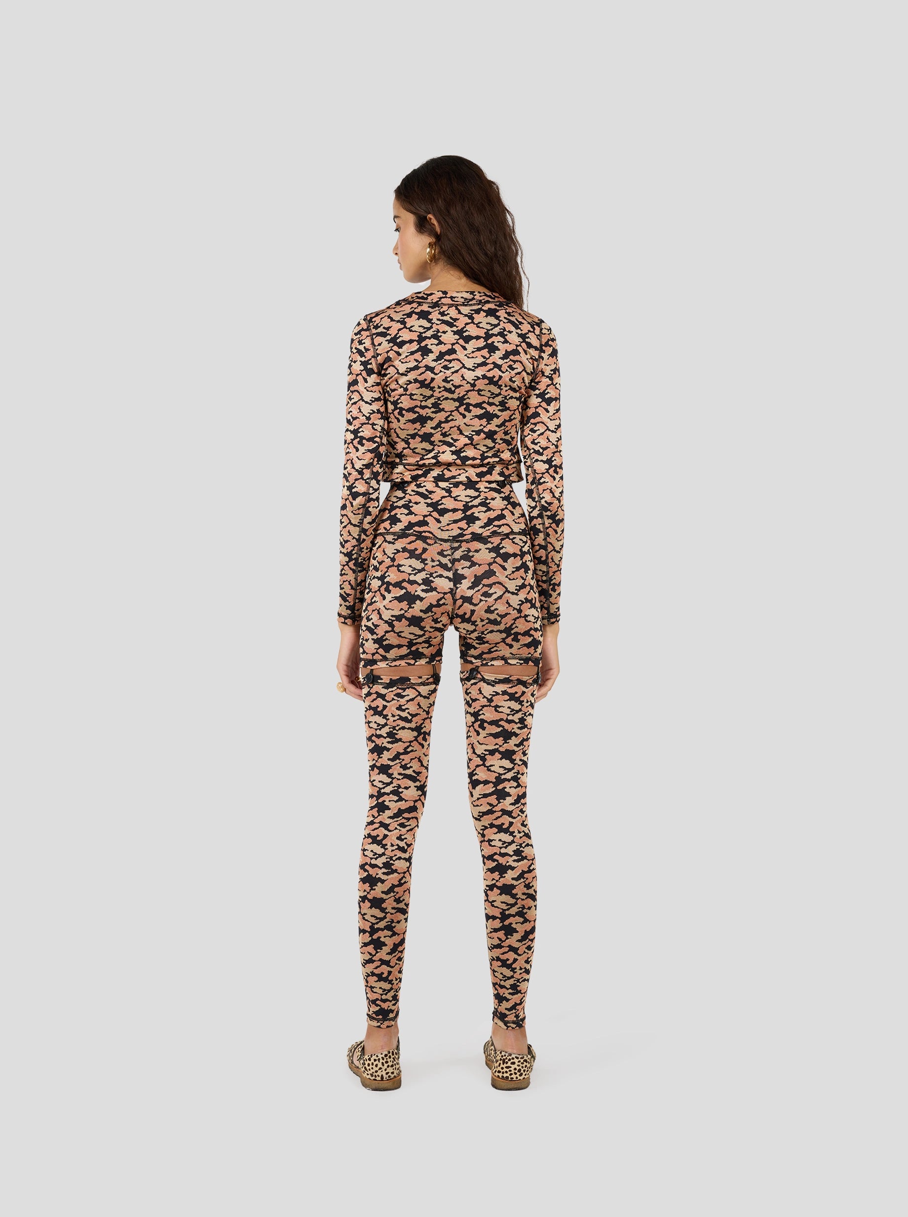 Lexxie jumpsuit in Feline knit