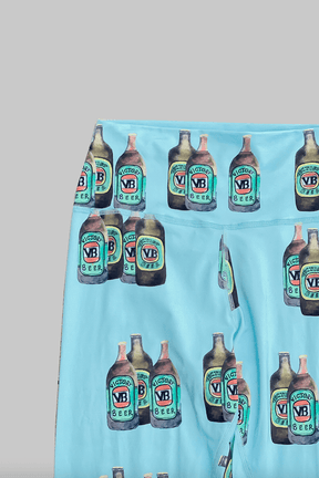 Glue Yoga Pants in Beer Print