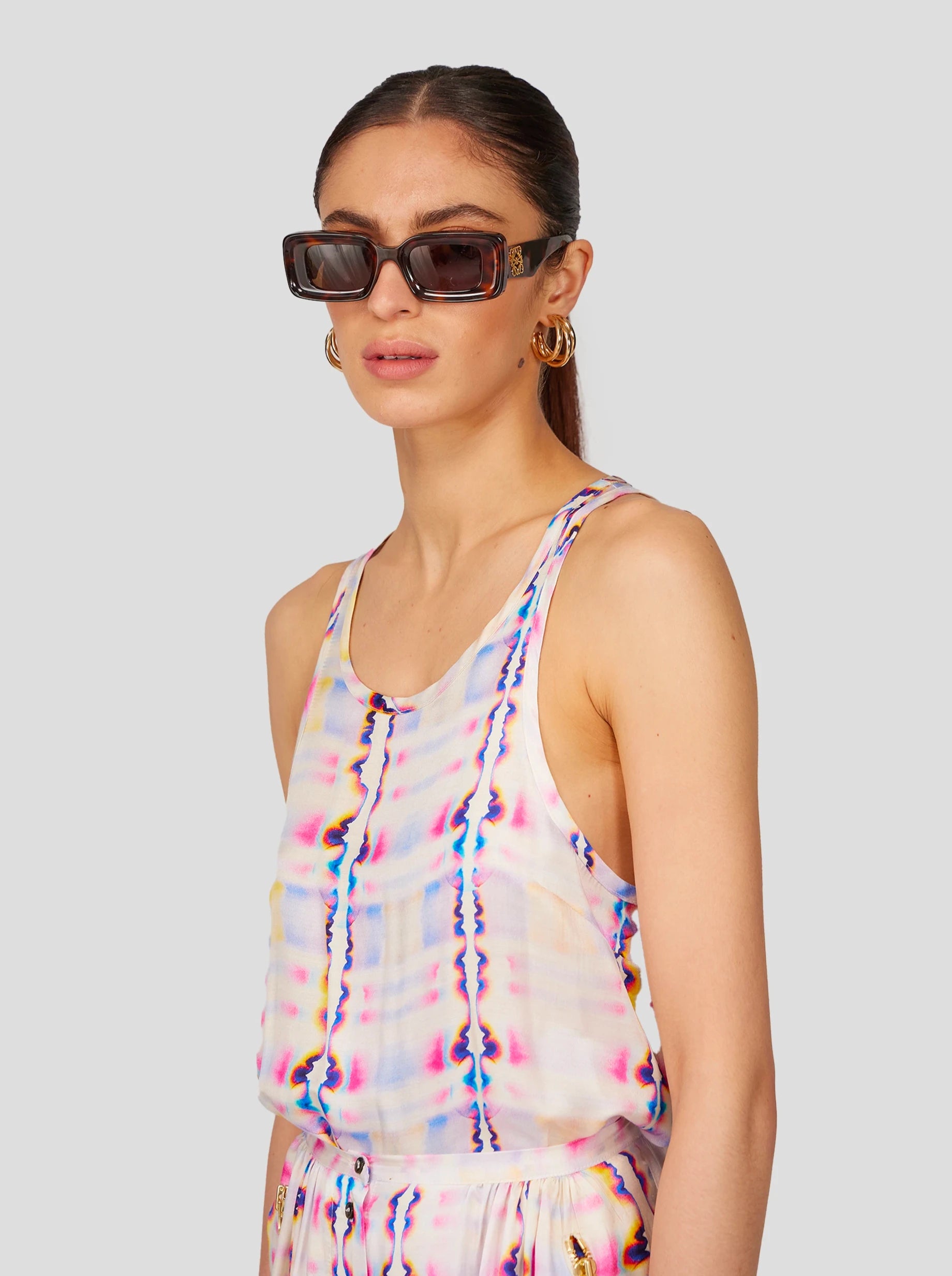 Deva Top in Blotting Paper Print