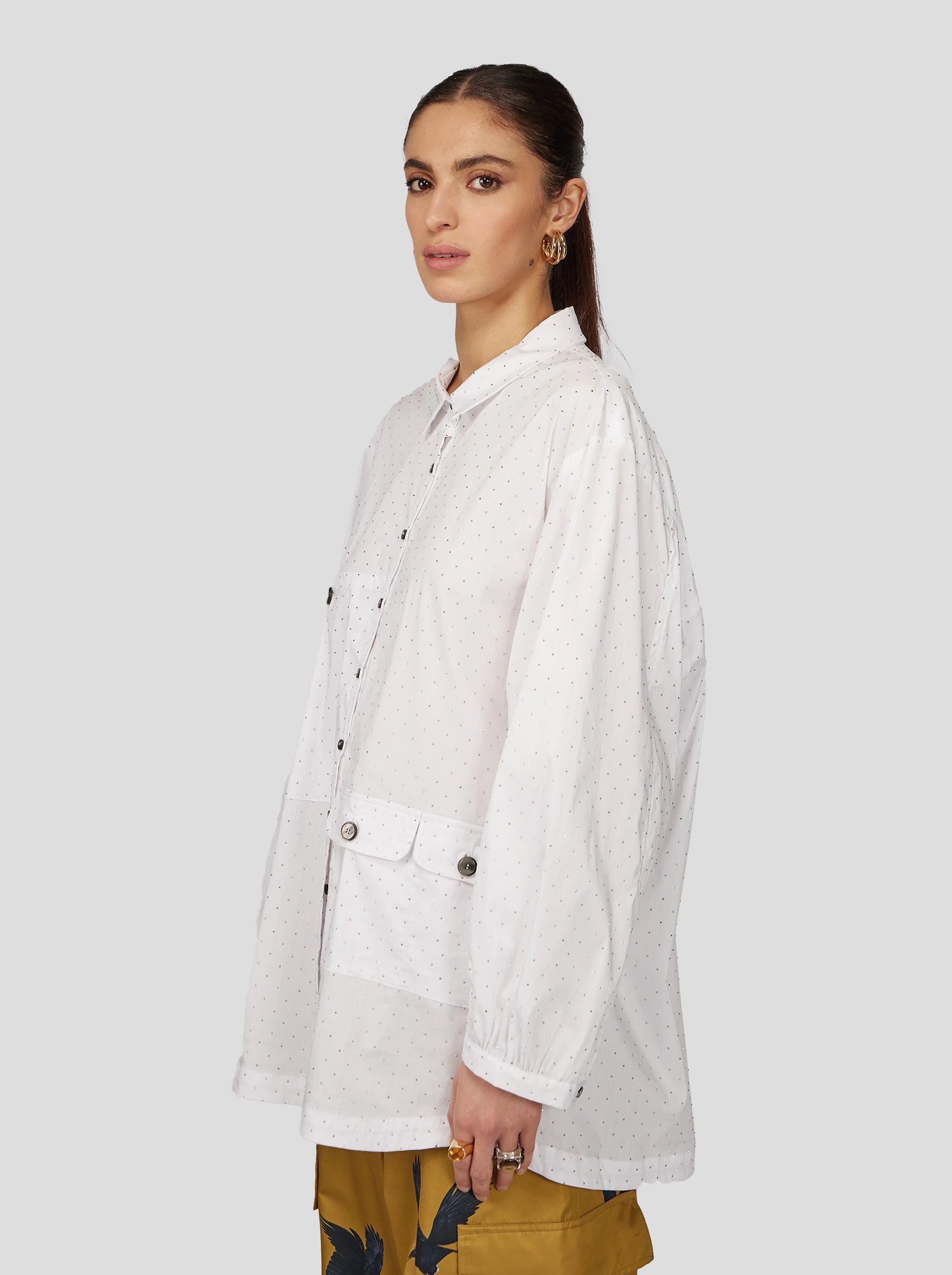 CHEMISE BUFFALO EN COTON CRYSTAL